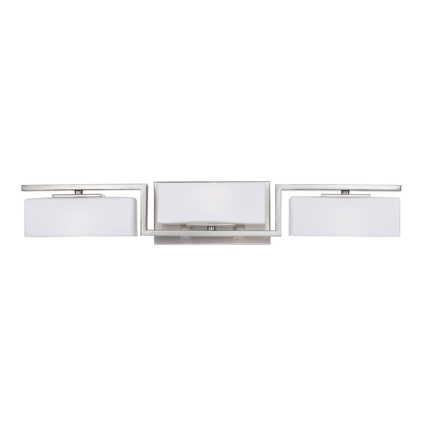 Designers Fountain Meridian 25-in 3-Light Satin Platinum Modern ...