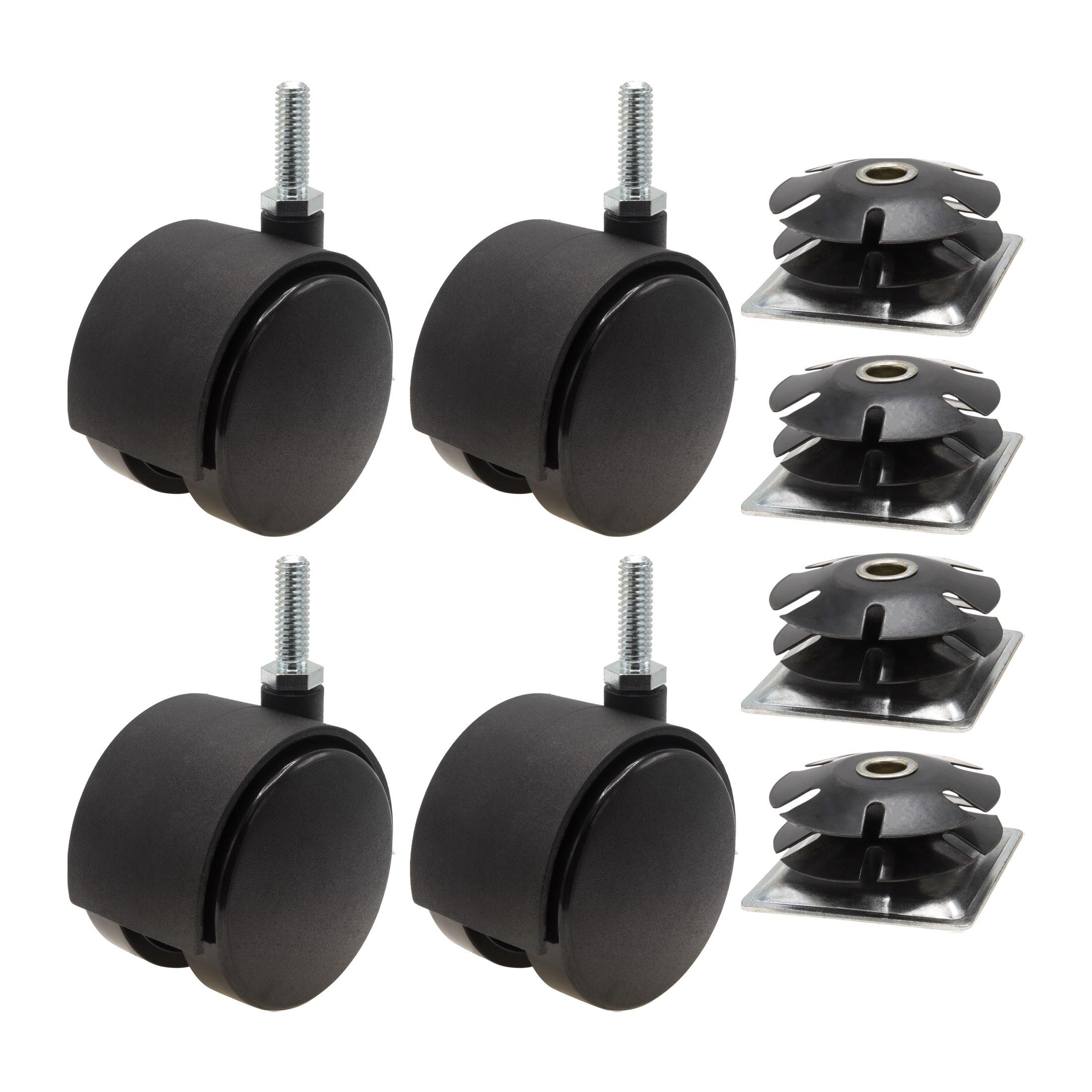 Outwater 3P1.14.00173 2-3/8-in Rubber Swivel Caster