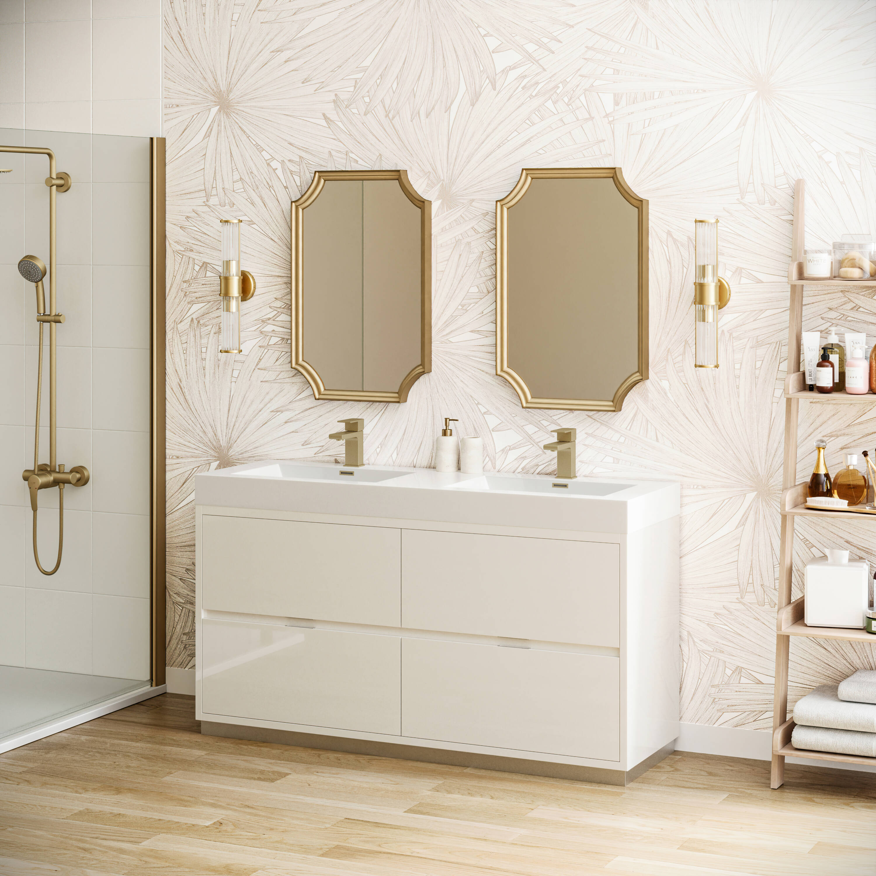Fresca FCB8460WH-D-I Bath-Vanity-Combo - View #5