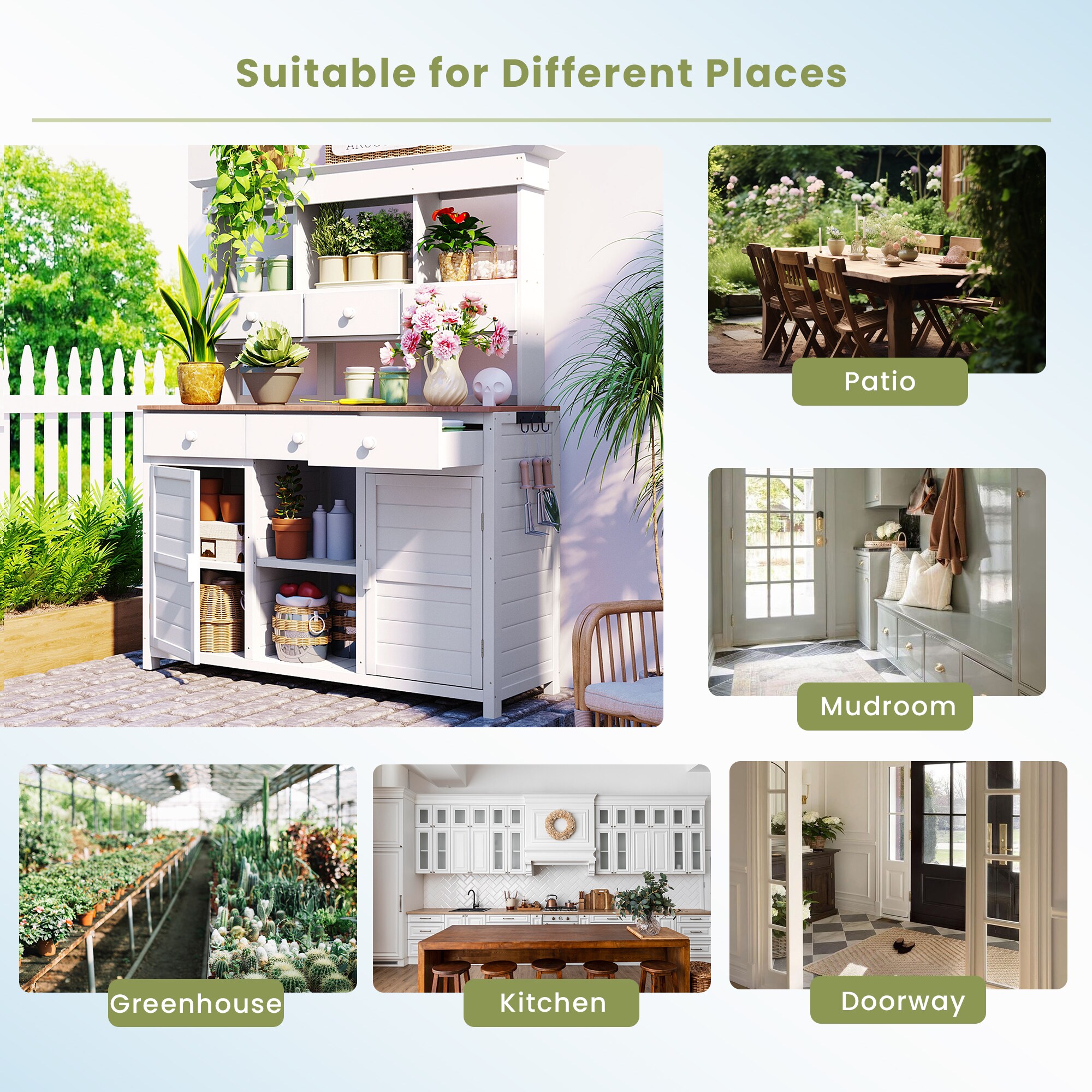 Kahomvis G243-QP717-08 Potting-Benches - View #6