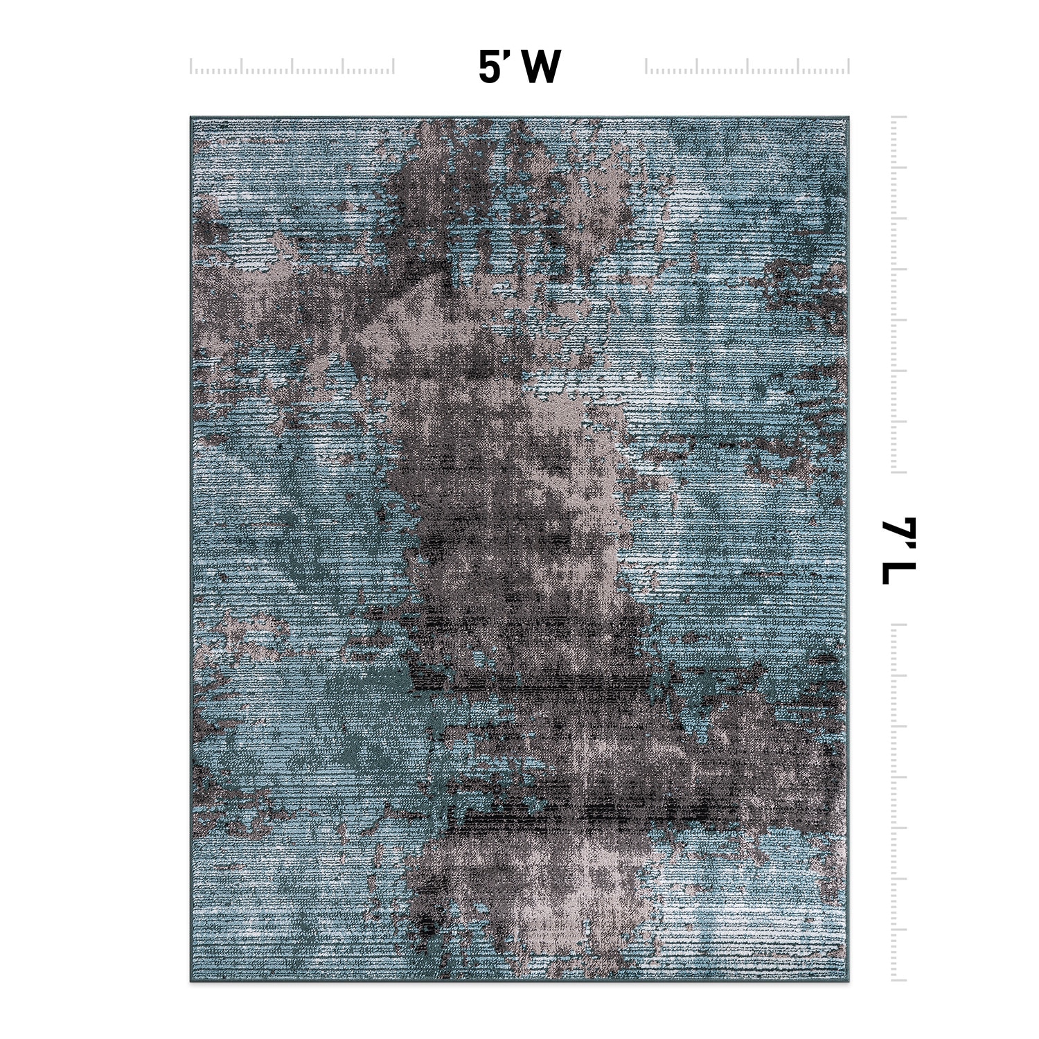 World Rug Gallery 392BLUE5X7 rugs - View #3