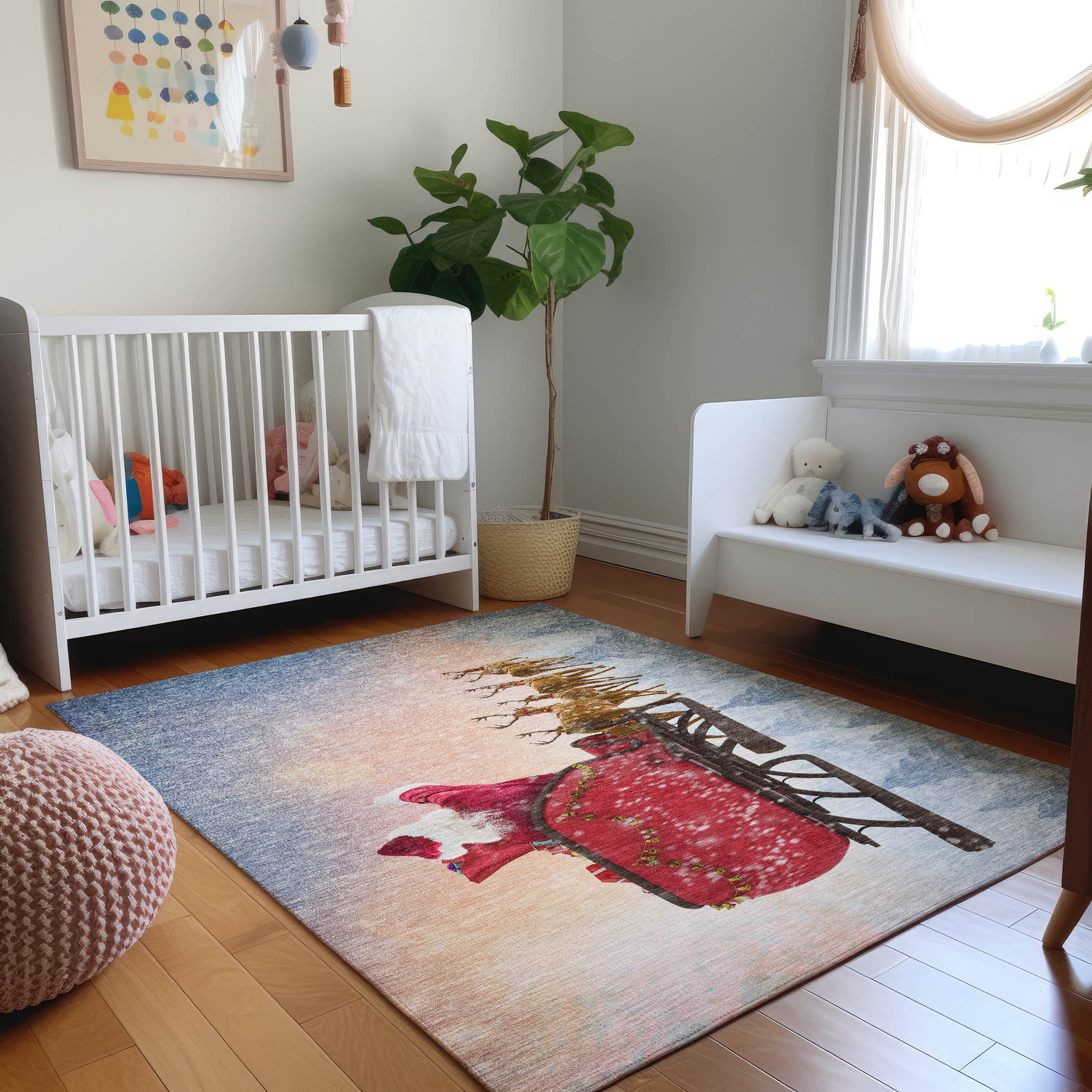 Addison Rugs AMF212BL9X12 Mayfield AMF212BL 9 x 12 (ft) Loomed Polyester Blue Rectangular Indoor Abstract Machine washable Area rug