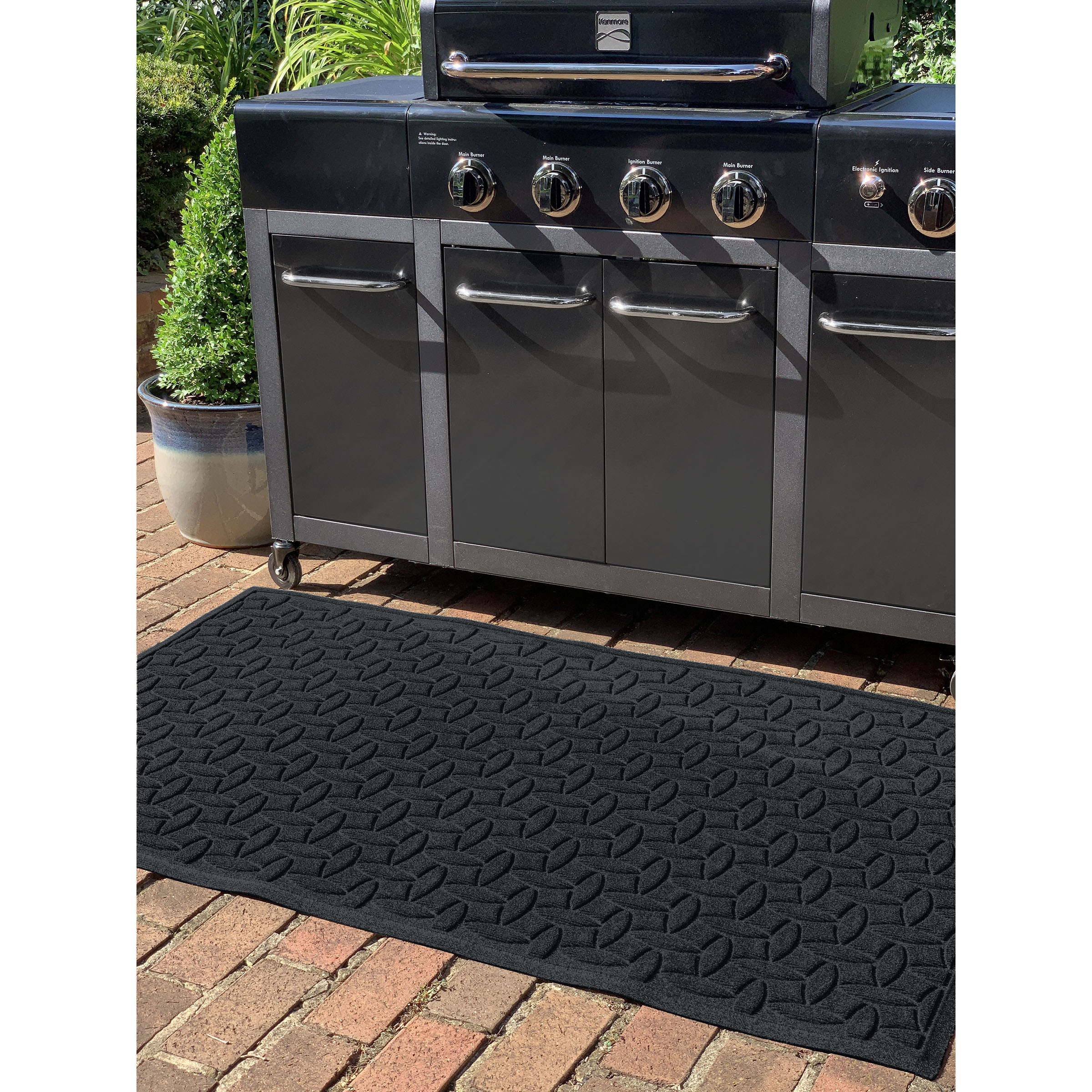 A Rubber Kitchen Floor Mat Prevents Slips on Wayward Water and Grease!