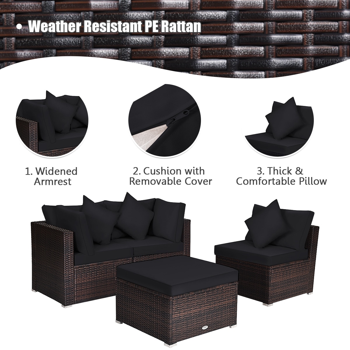 Poinic CWJ66750ADK-X Patio-Sofas-Daybeds - View #3