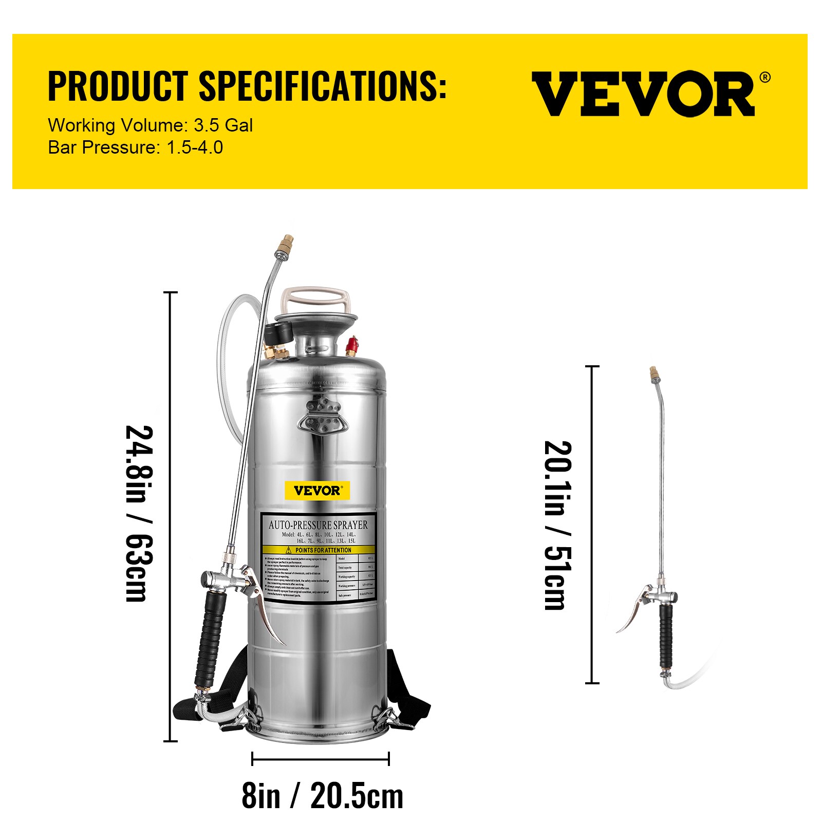 VEVOR PWQBXG12L00000001V0 Tank-Sprayers - View #8