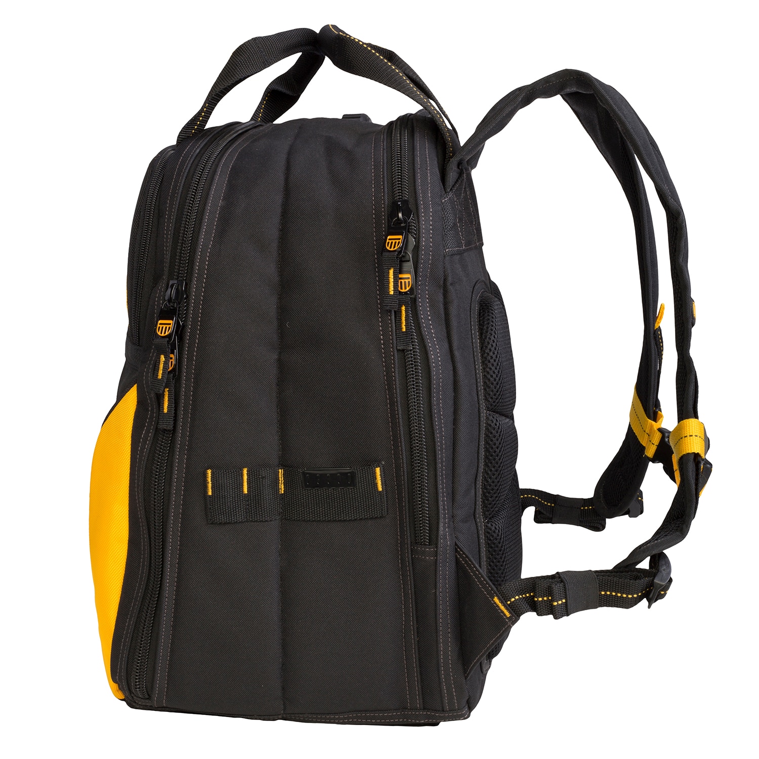 DEWALT Black/Yellow Polyester 6-in Zippered Backpack at Lowes.com
