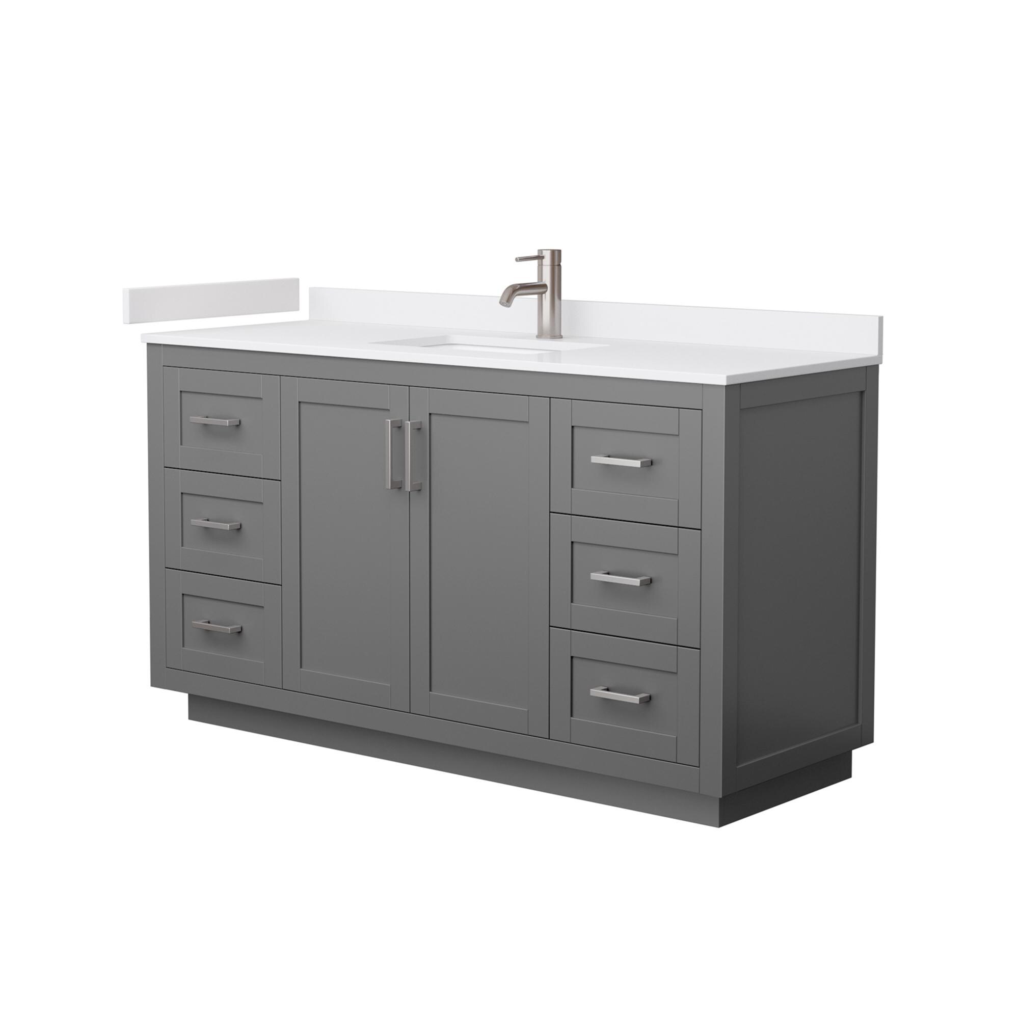 Wyndham Collection WCF292960SKGWCUNSMXX Bath-Vanity-Combo - View #2