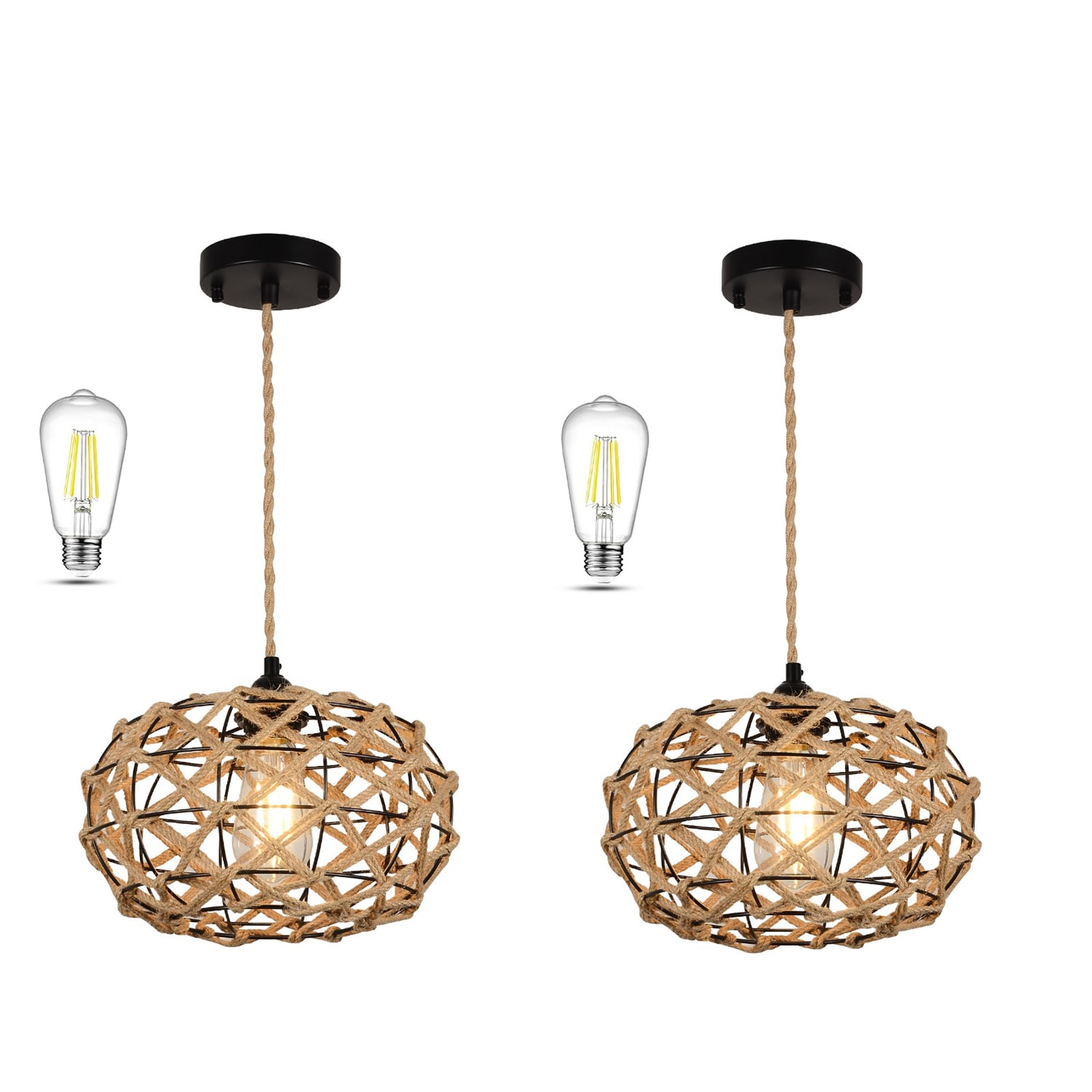 Mondawe MD-W63-52GB 11.8-in 2-Light Brown Modern/Contemporary Vanity Light