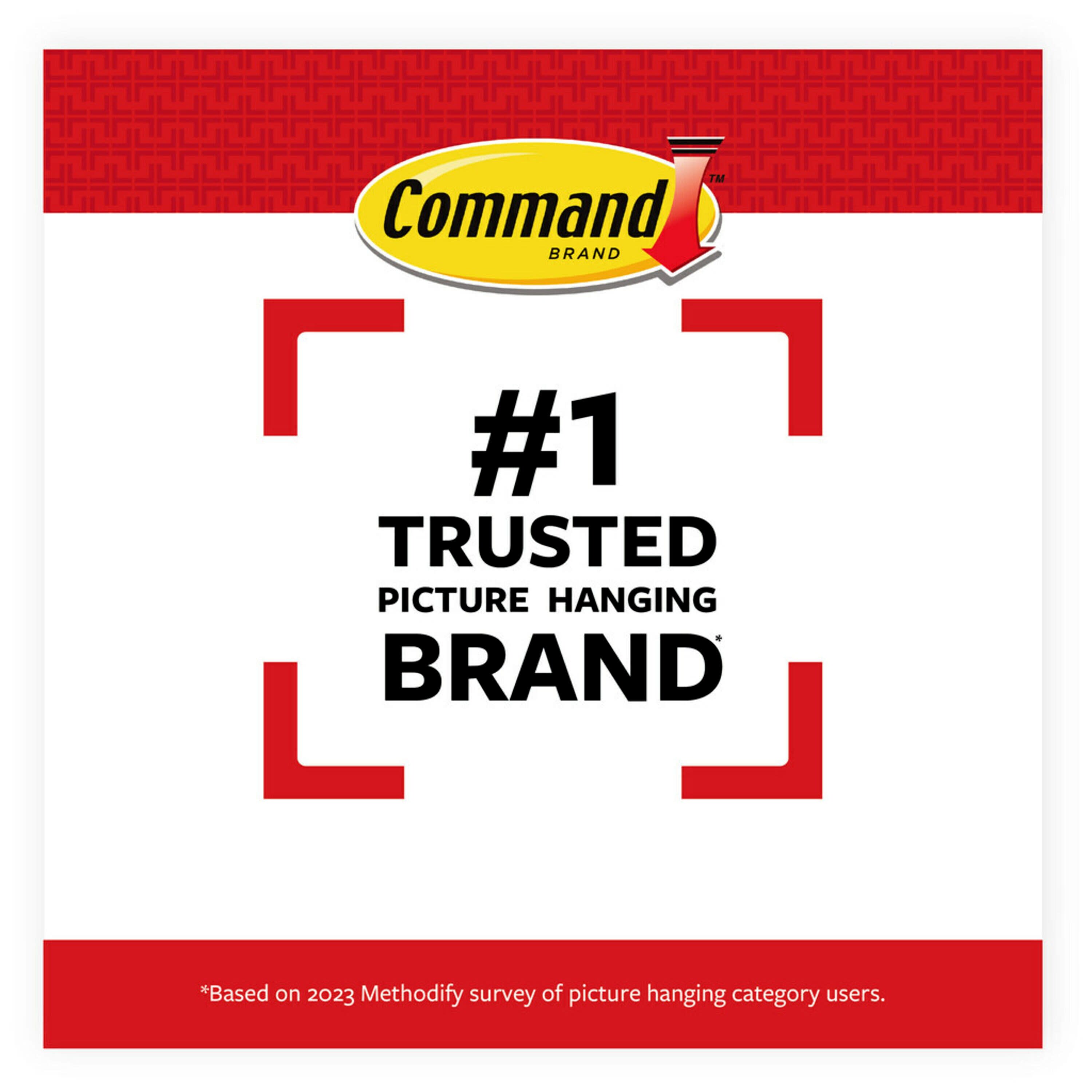 Command Picture Hanging Strips, Value Pack, Medium, Removable, 0.75 x 2.75, White, 132 Pairs/Pack