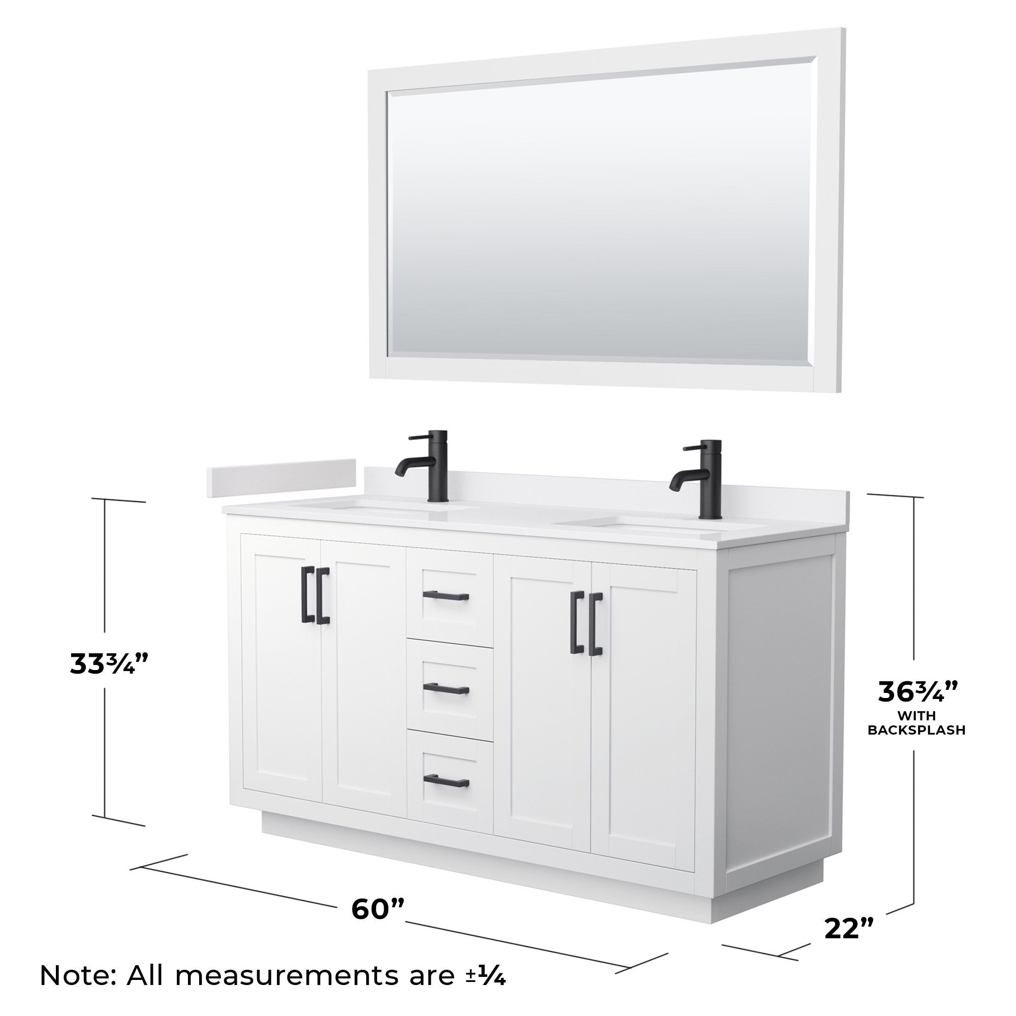 Wyndham Collection WCF292960DWBWCUNSM58 Bath-Vanity-Combo - View #6