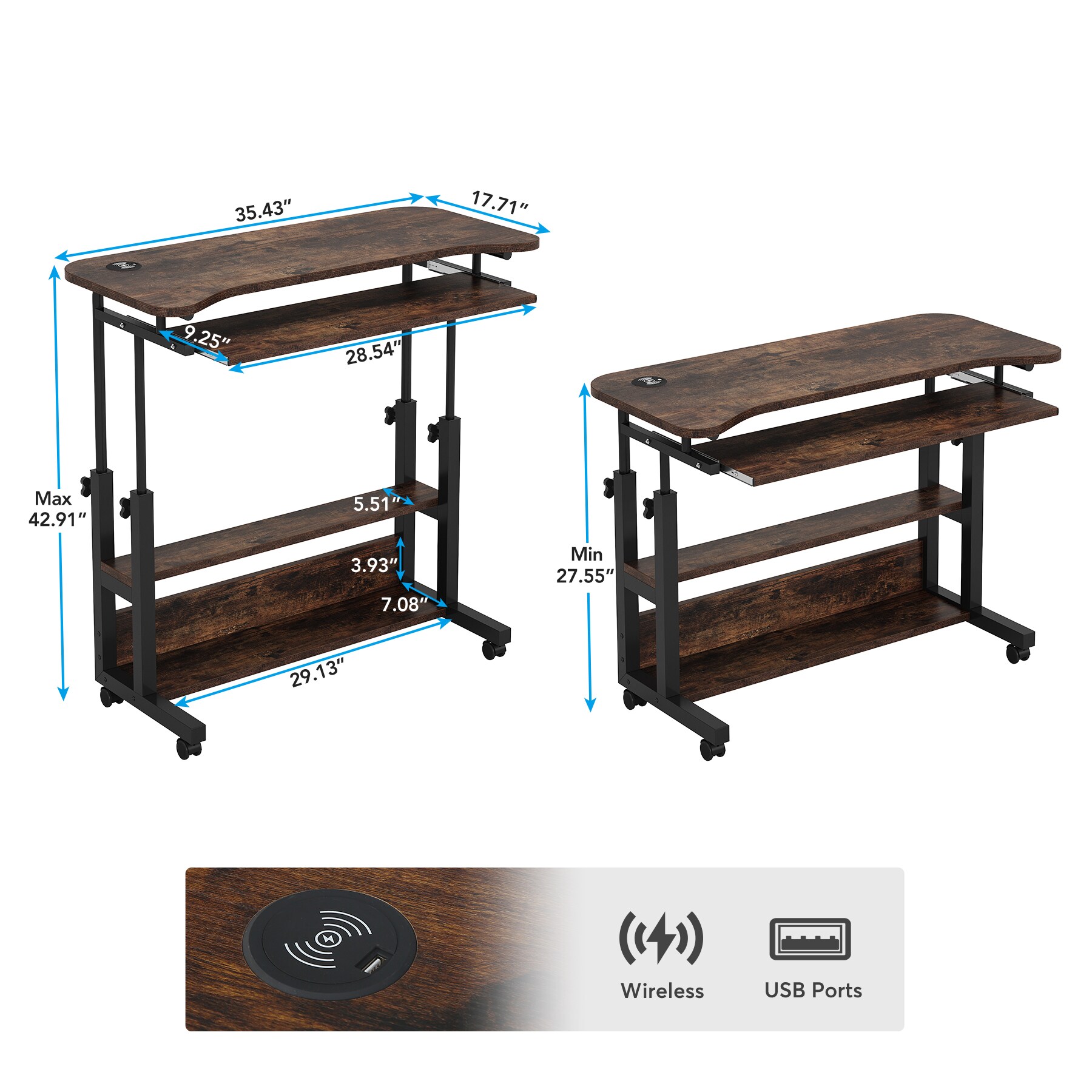 Tribesigns LWOYJL-1733YY End-Tables - View #4