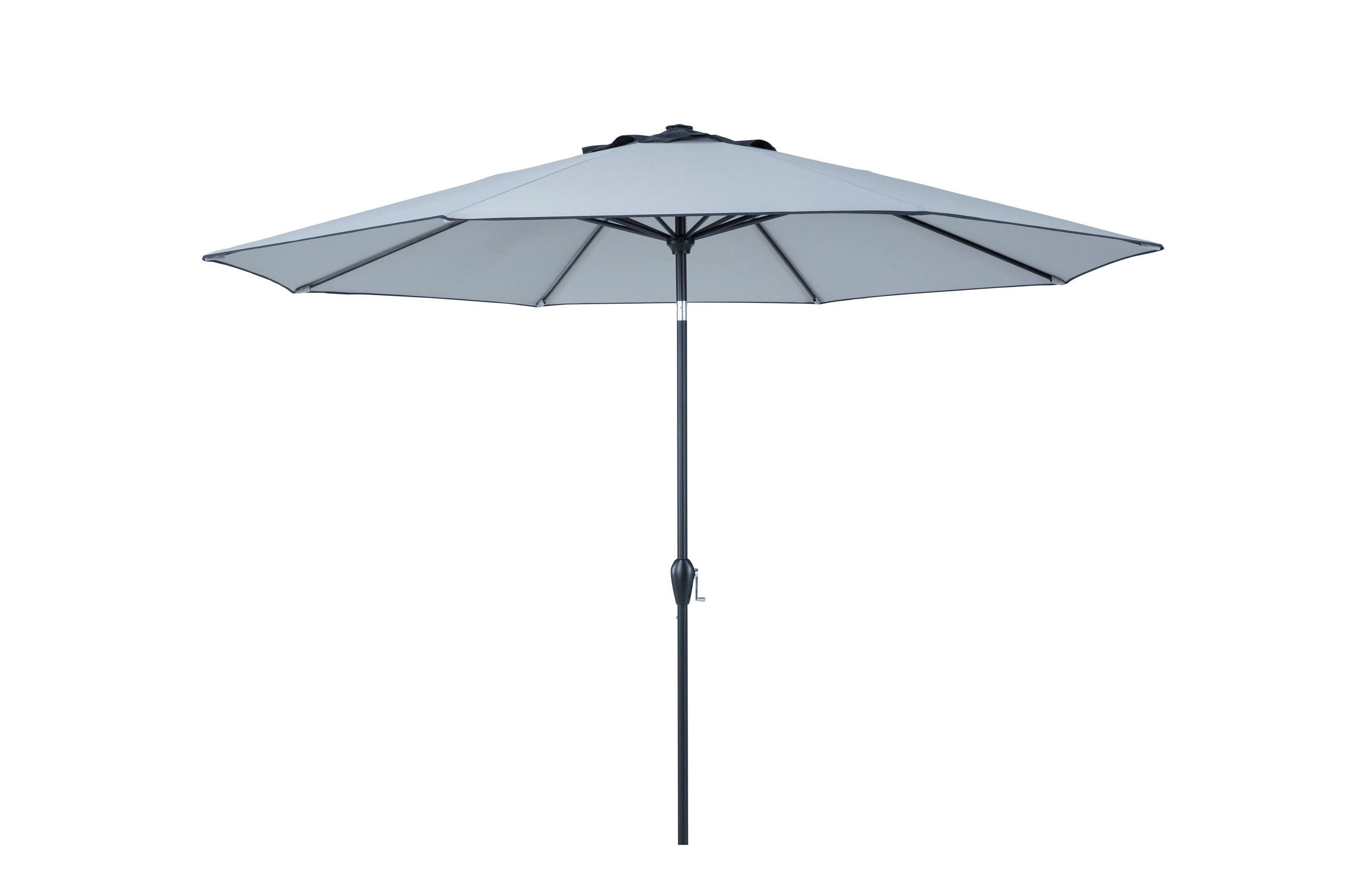 PolyTeak UMBL-11FT-GYC 11.0-Feet Aluminum Market Patio Umbrella