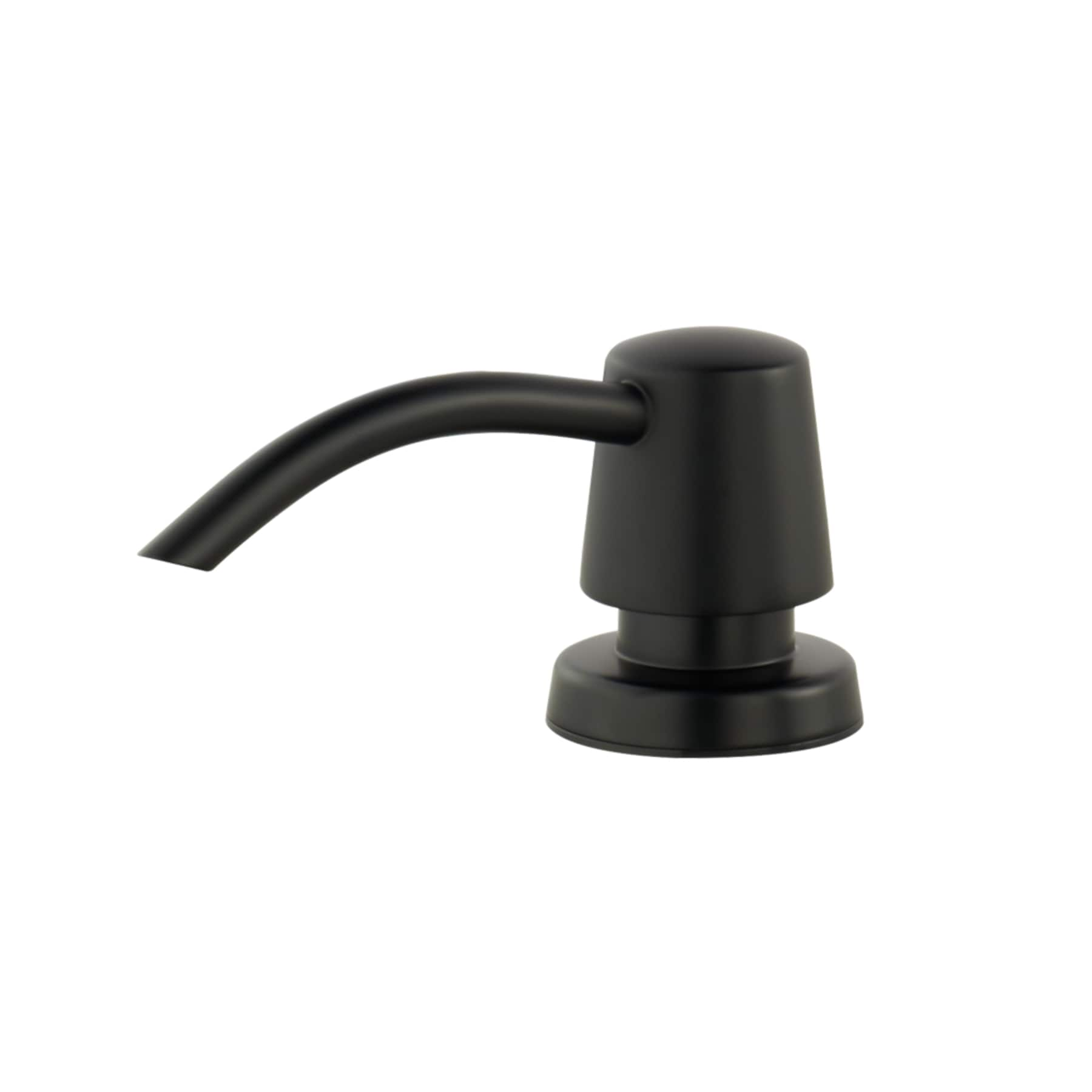 Pfister Lita Matte Black 16 Oz Capacity Deck Mount Soap And Lotion Dispenser 920 124b At 4841