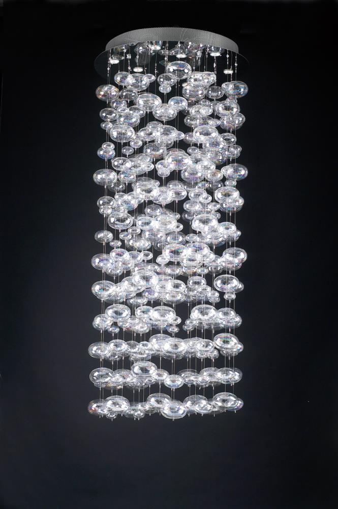 PLC Lighting 96993 PC 1-Light Polished Chrome Transitional Dry Rated Chandelier