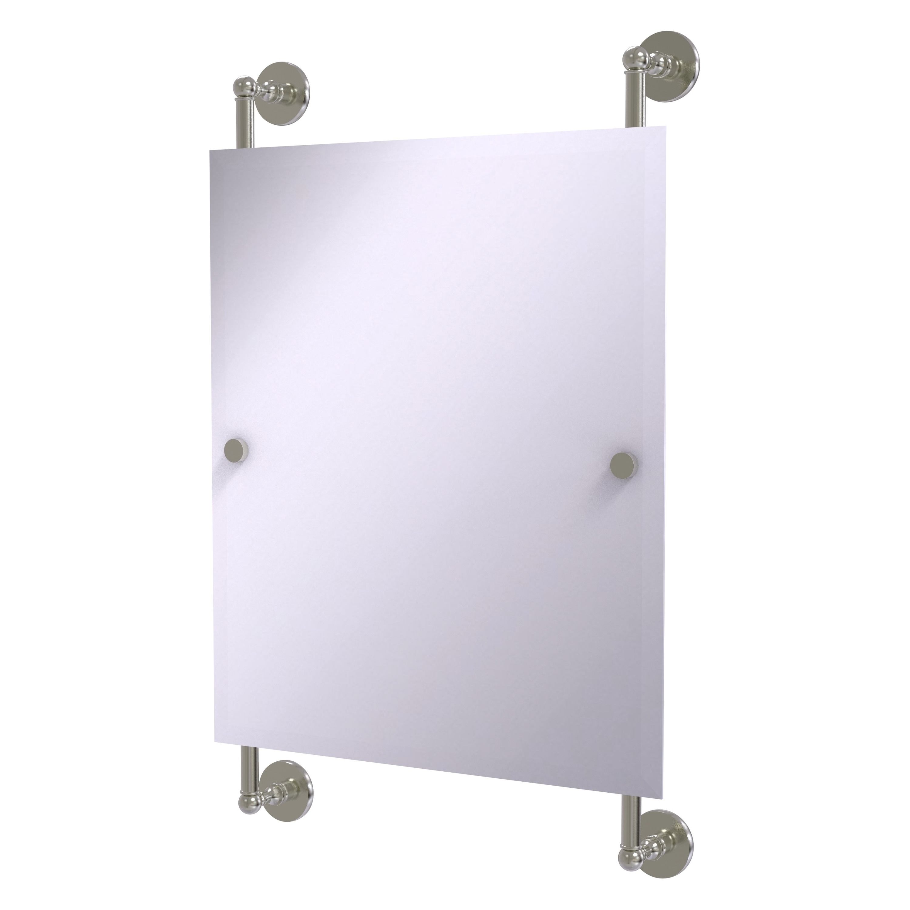 Allied Brass P1000-27-92-SN Prestige Skyline 21-Inches x 33-Inches Beveled Frameless Rectangle Bathroom Vanity Mirror ( Satin Nickel )