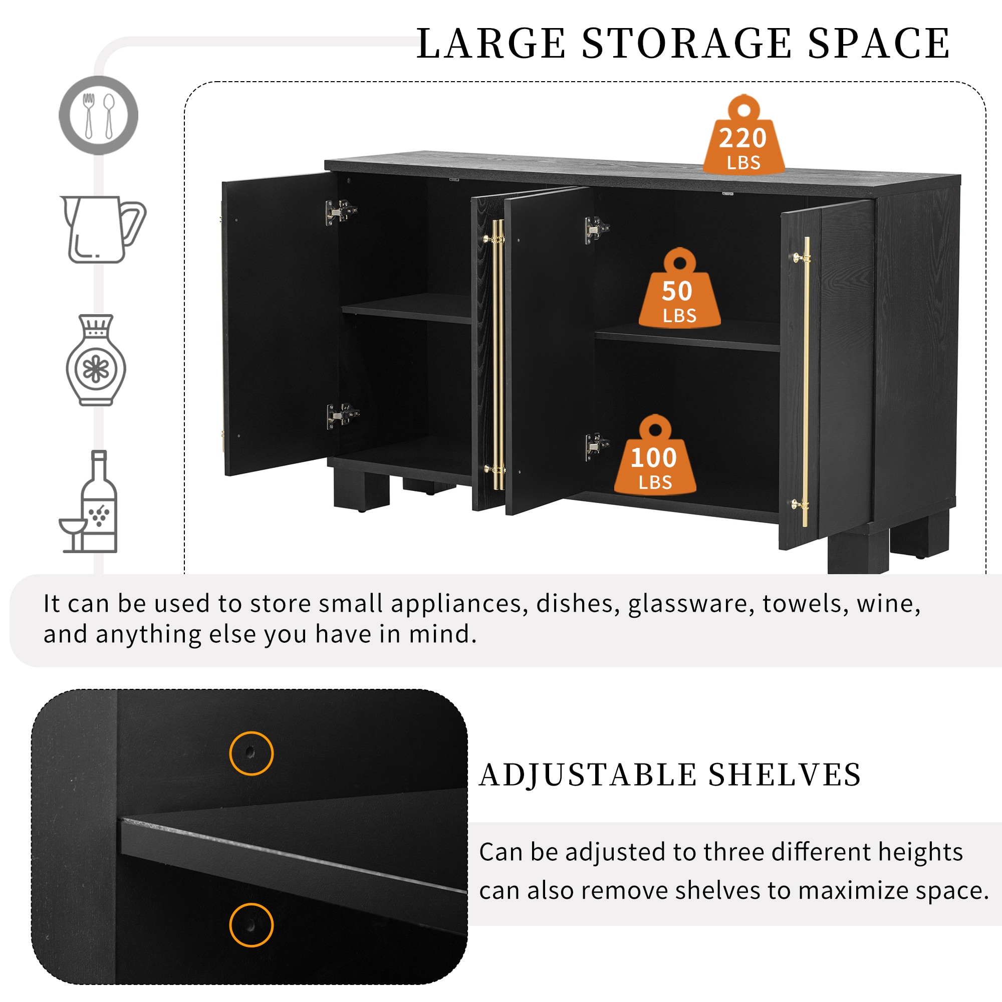 JIMSMAISON JMTRSB07B Dining-Kitchen-Storarge - View #8