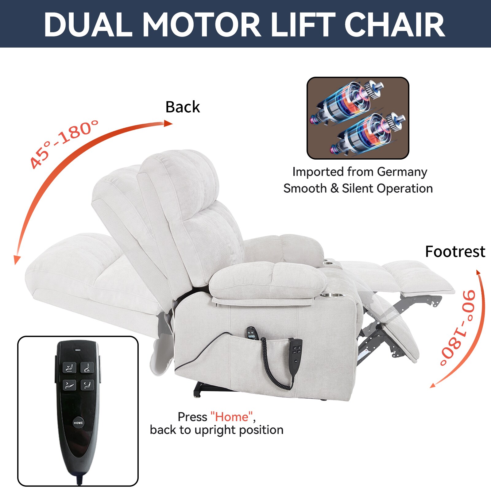 Mondawe MO-8062-BL recliners - View #3