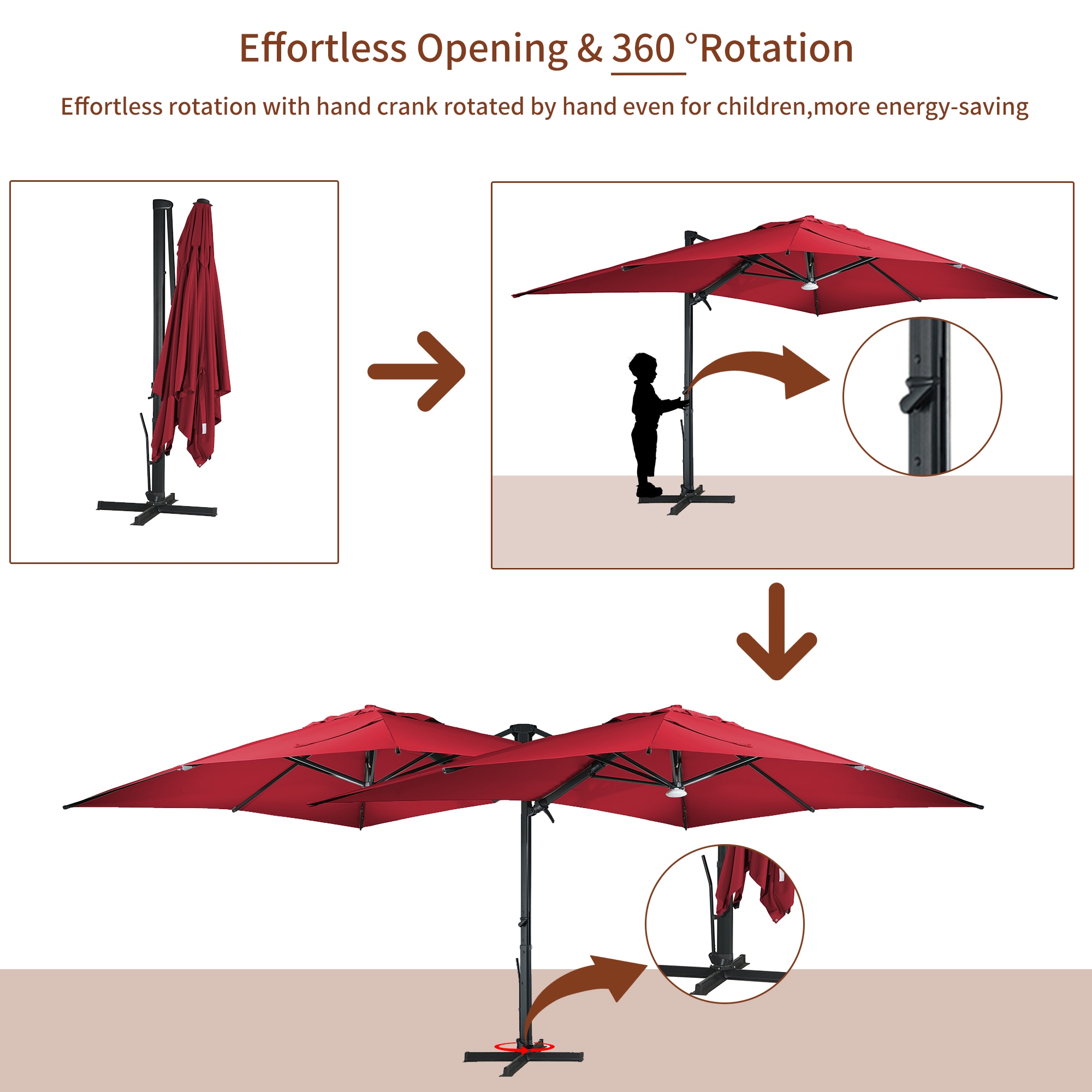 Mondawe MO-LEDMY01RD Umbrellas-2 - View #13