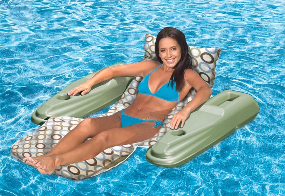 Poolmaster 1 Seat Multi Padded Lounger, Pool Float Chairs Canada