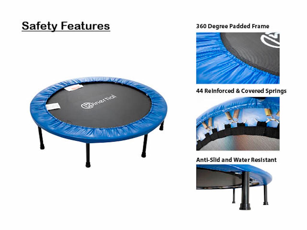 kromme Erfenis ballet Kinertial 4-ft Round Fitness in Blue in the Trampolines department at  Lowes.com