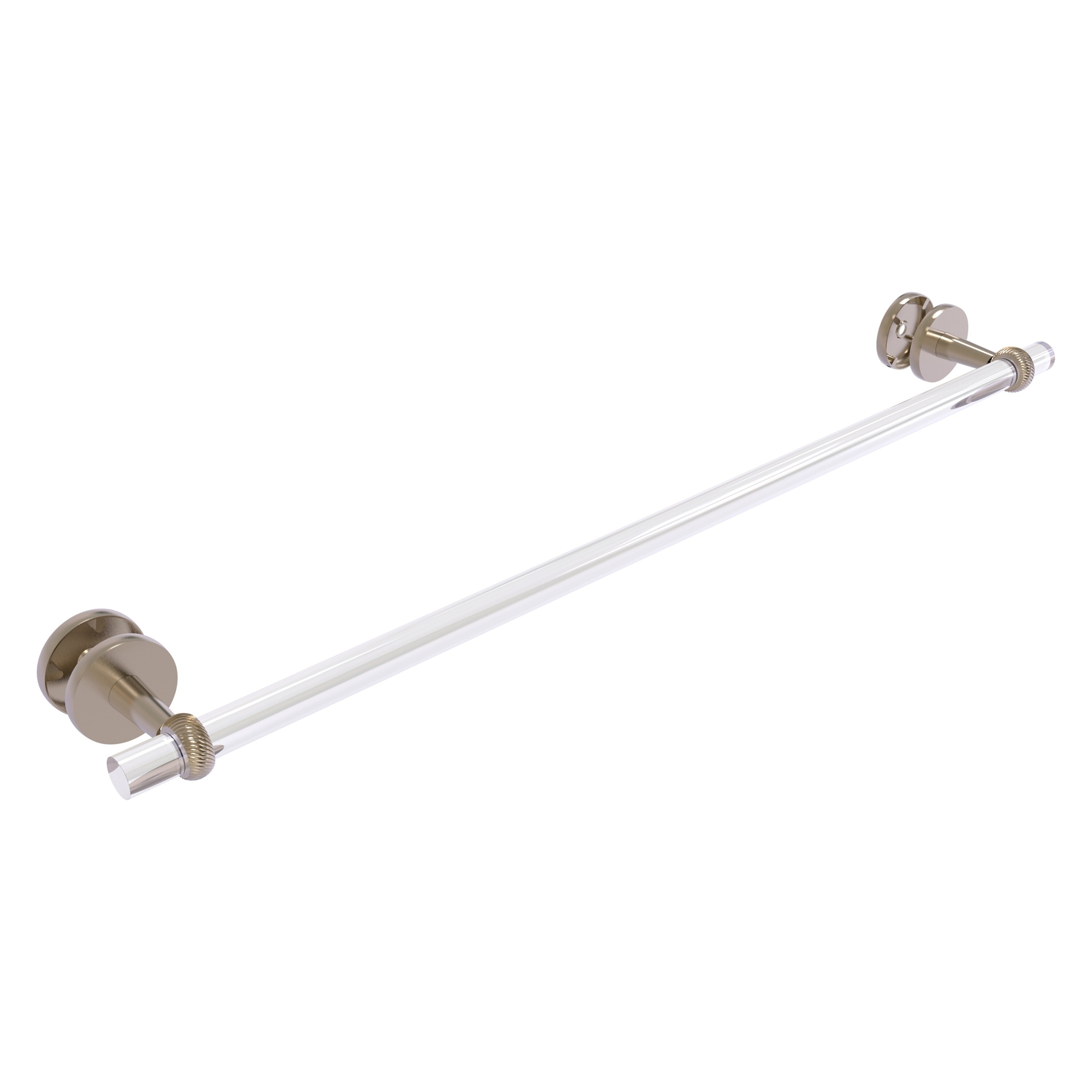Allied Brass CV-41T-SM-30-PEW Clearview 30-in Antique Pewter Wall mount Single Towel Bar