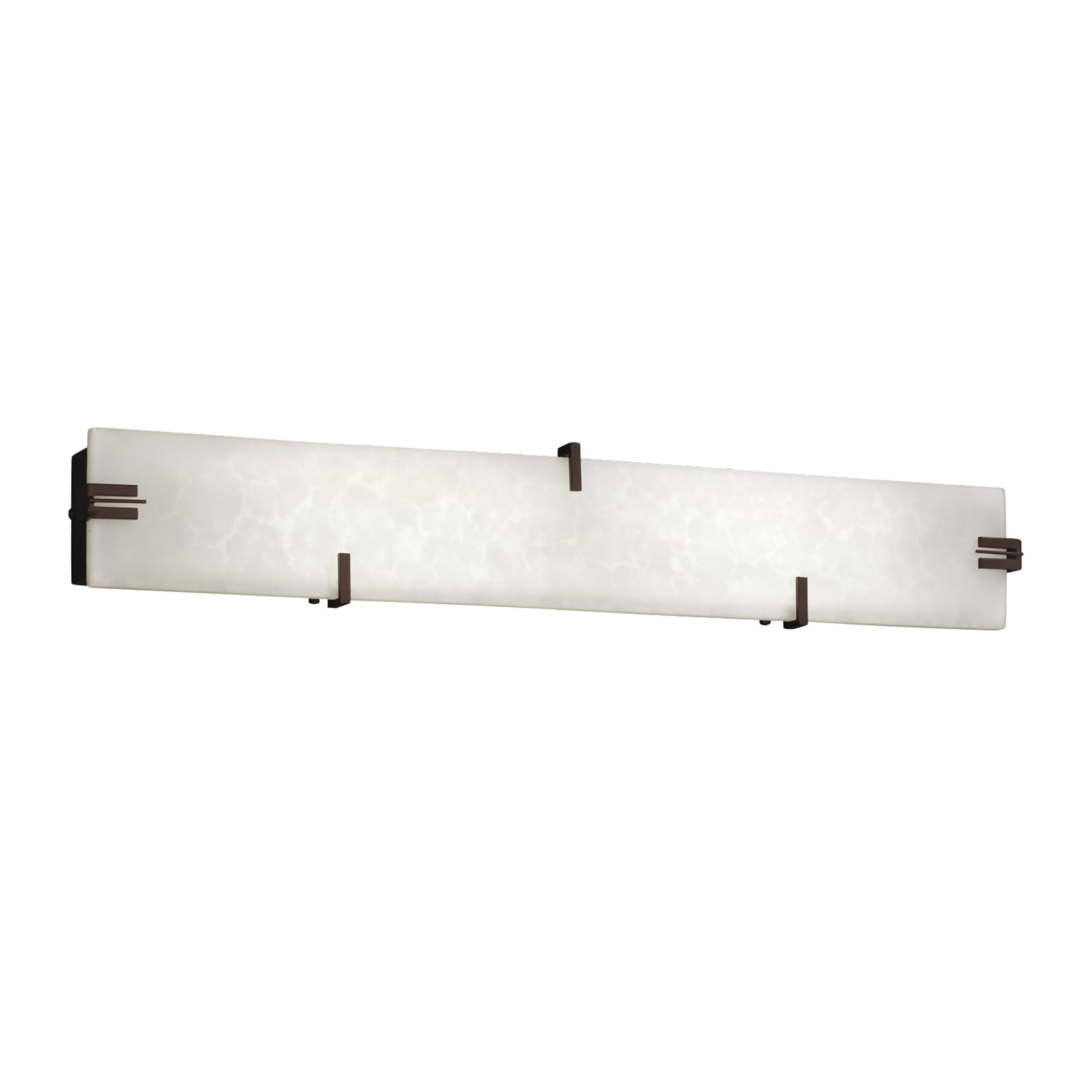 Justice Design Group CLD-8880-DBRZ Clouds 36-in 1-Light Dark Bronze LED Transitional Vanity Light