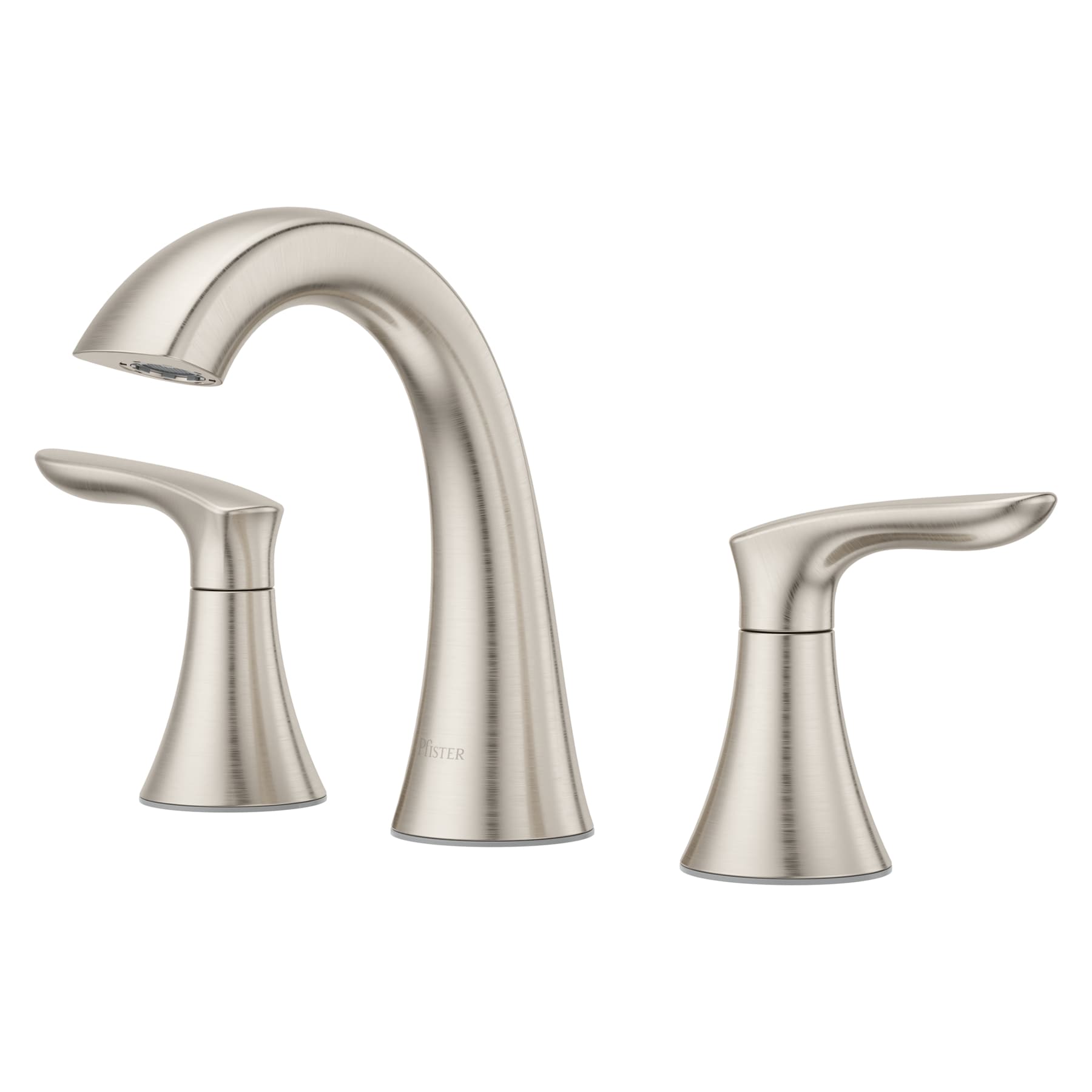 Pfister Brushed Nickel Widespread 2-Handle WaterSense Bathroom Sink Faucet with Drain