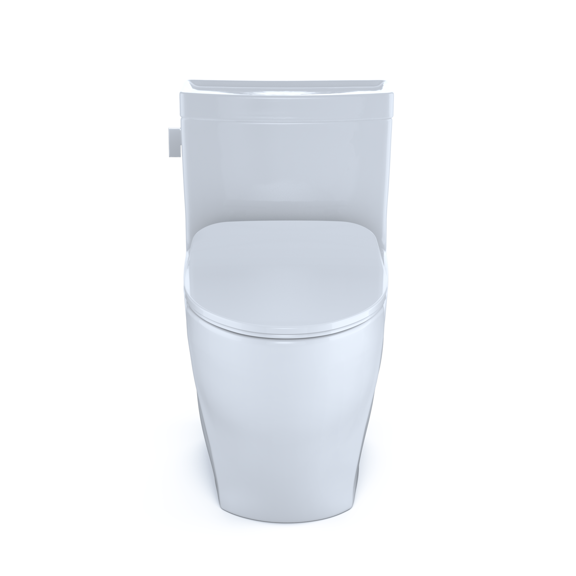 White Elongated One-Piece High Efficiency Toilet