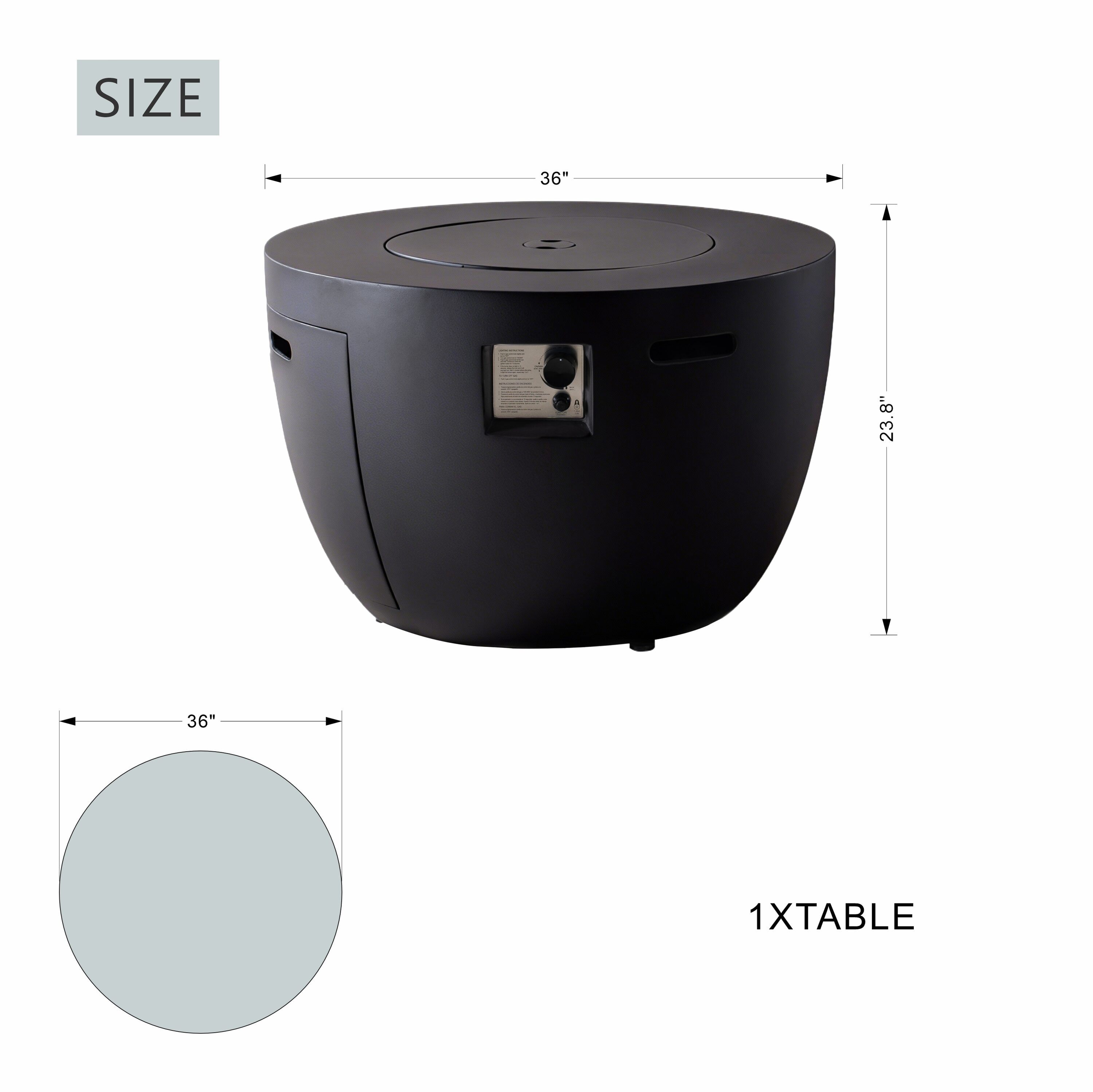 Direct Wicker DWG-2160DG Patio-Tables - View #6