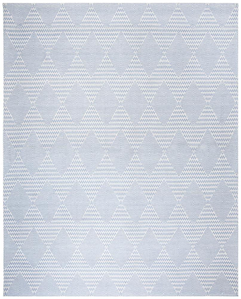 Safavieh MRB304L-8 Marbella Hatsue 8 x 10 (ft) Loomed Synthetic Dark Blue/Ivory Rectangular Indoor Abstract Coastal Area rug