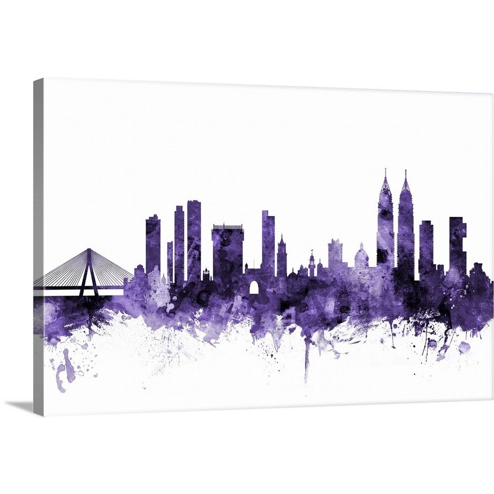 GreatBigCanvas 2538675-24-24X16 Mumbai Skyline India Bombay Michael Tompsett 16-in H x 24-in W Abstract Print on Canvas
