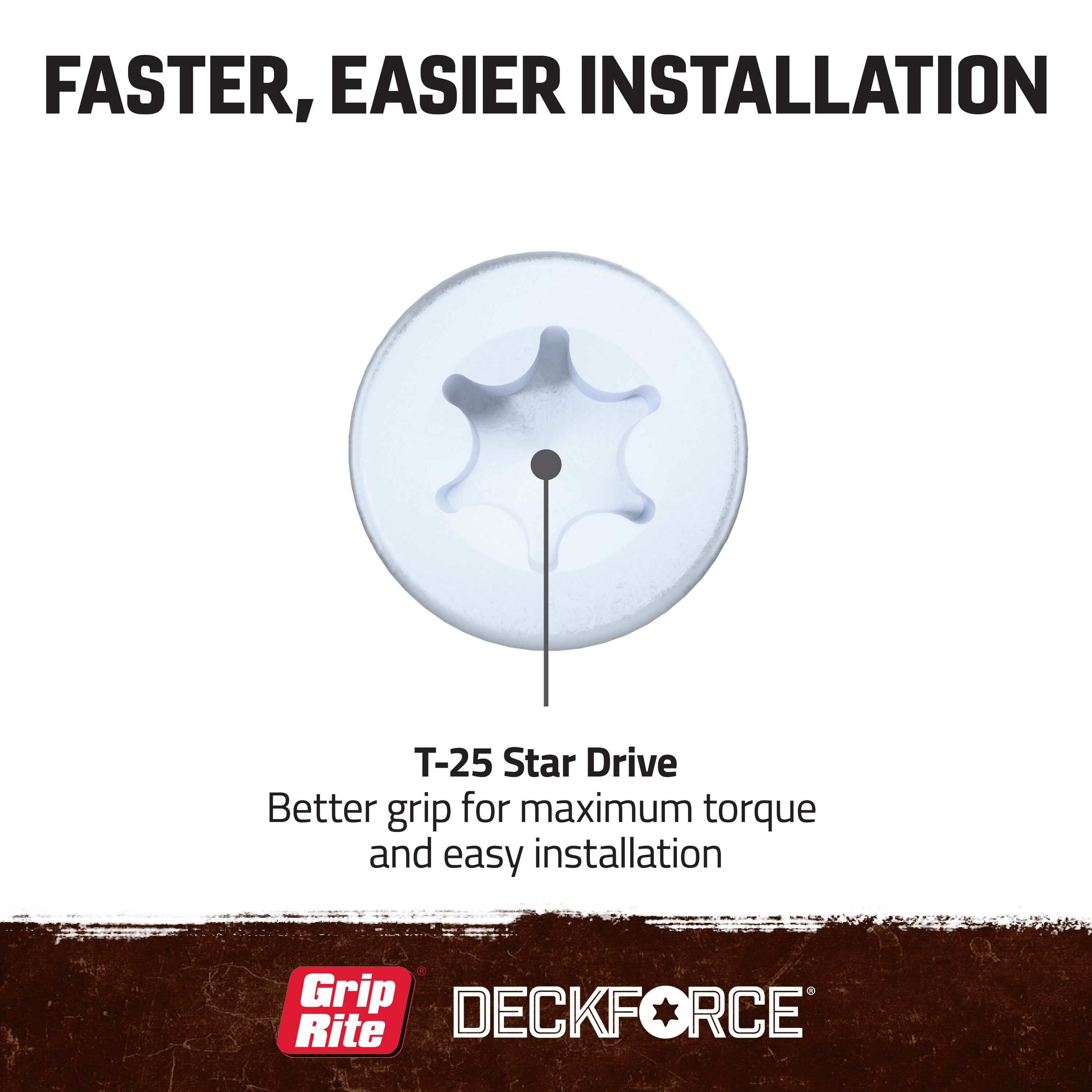 DeckForce by Grip Rite GRDF212STWH40 Deck-Screws - View #4