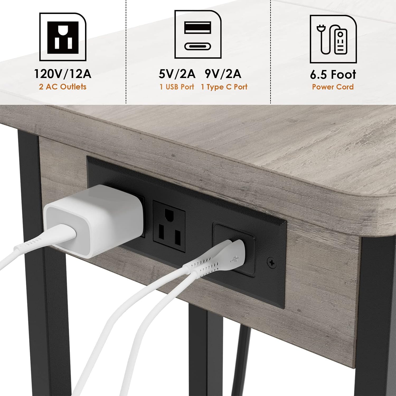 Qeetex LHF-BZ-PHO-11GKI2DS End-Tables - View #5