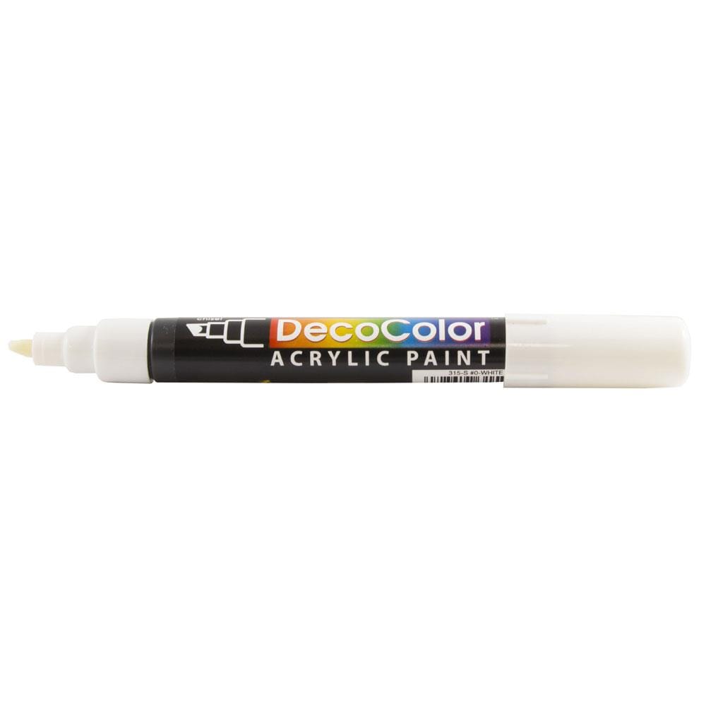 JAM Paper Jam Paper Chisel Tip Acrylic Paint Markers, White, 2/Pack in ...