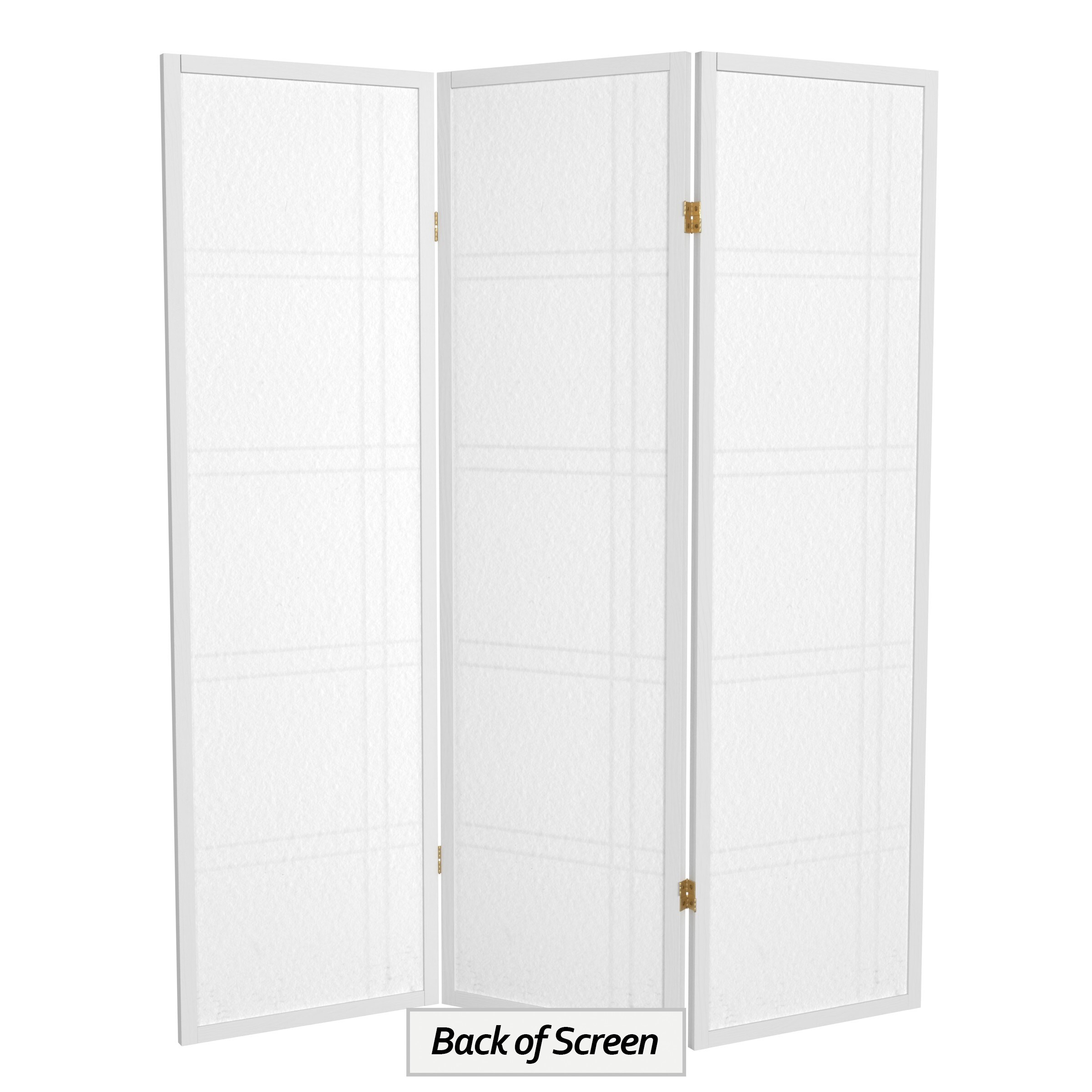 Oriental Furniture DC60-WHT-3P Indoor-Privacy-Screens - View #2