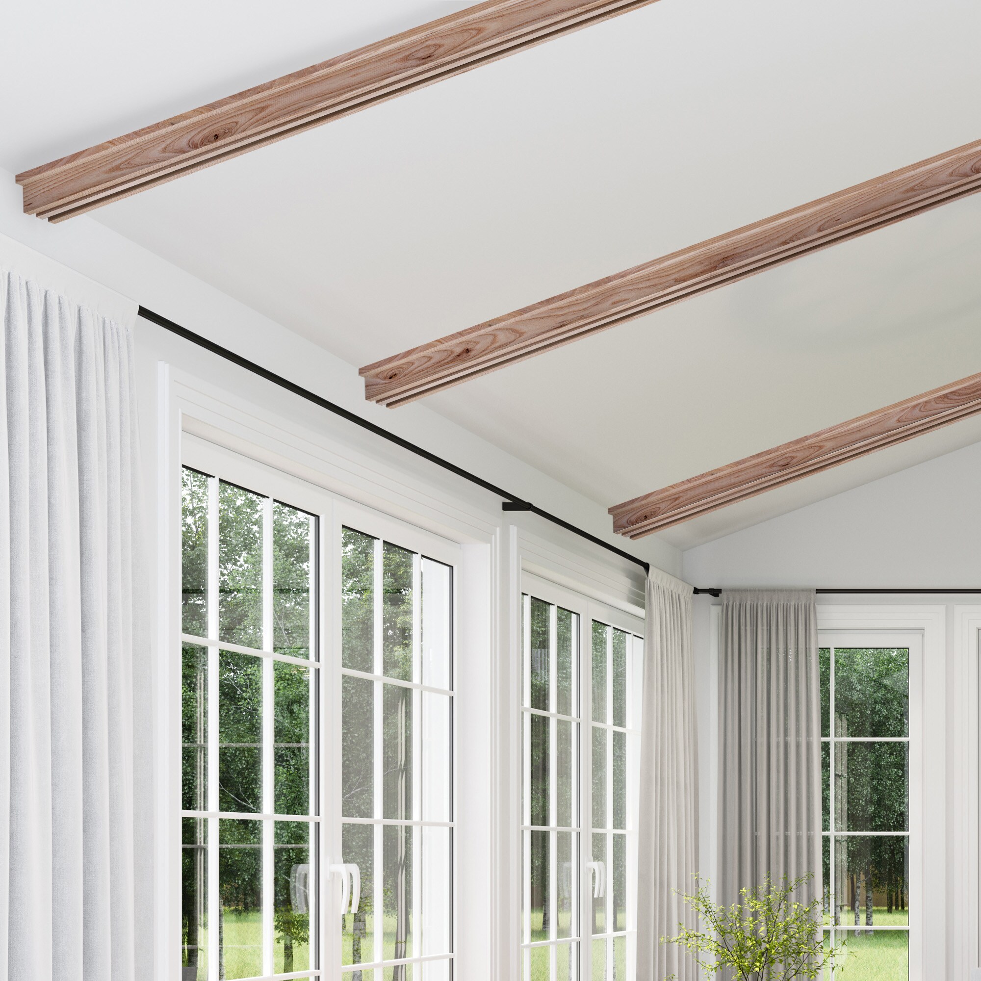Ornamental Mouldings BEAMRUS03-92ASH5X3 Faux-Beams - View #2
