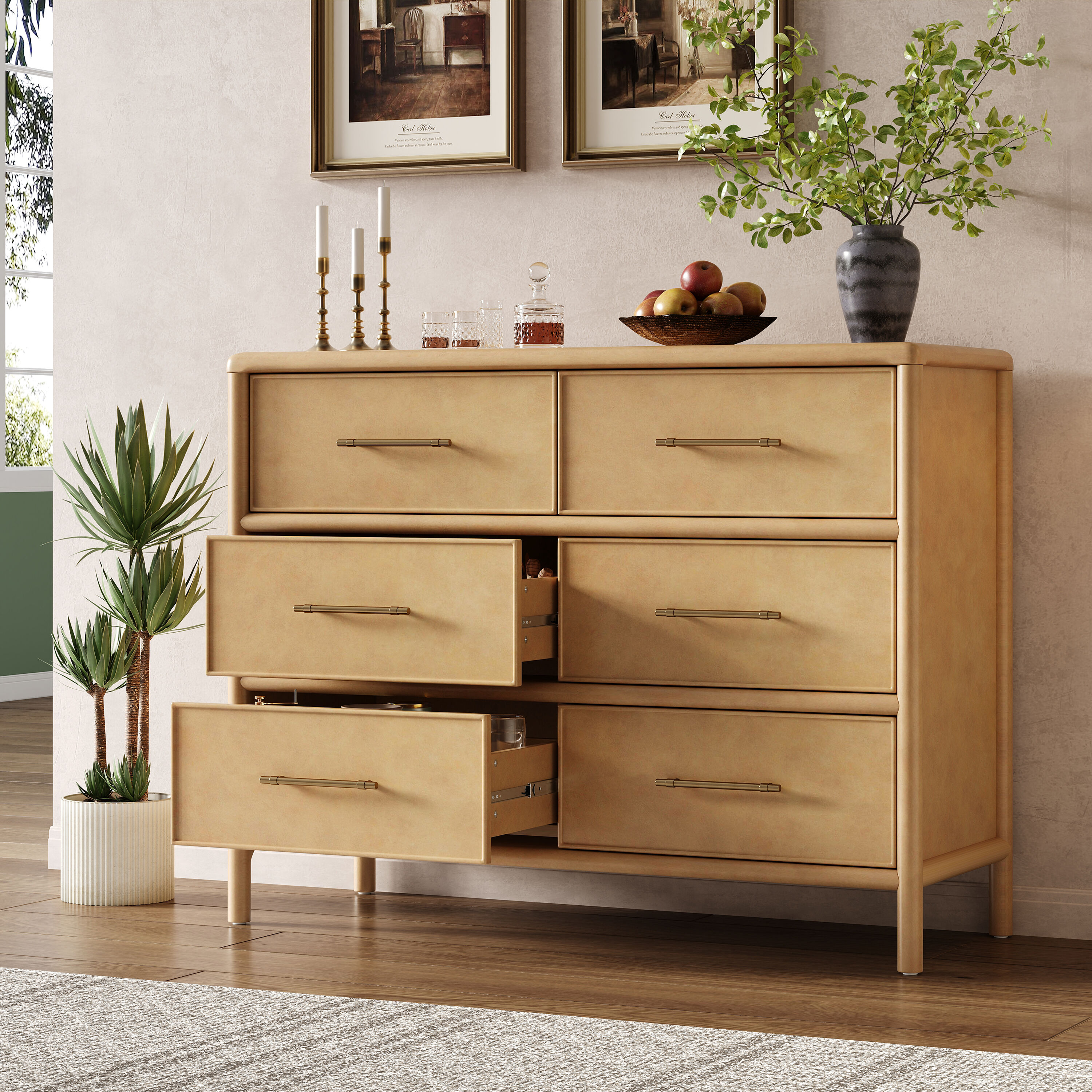 Christopher Knight Home Baeyer Modern Acacia Wood Storage Cabinet with ...