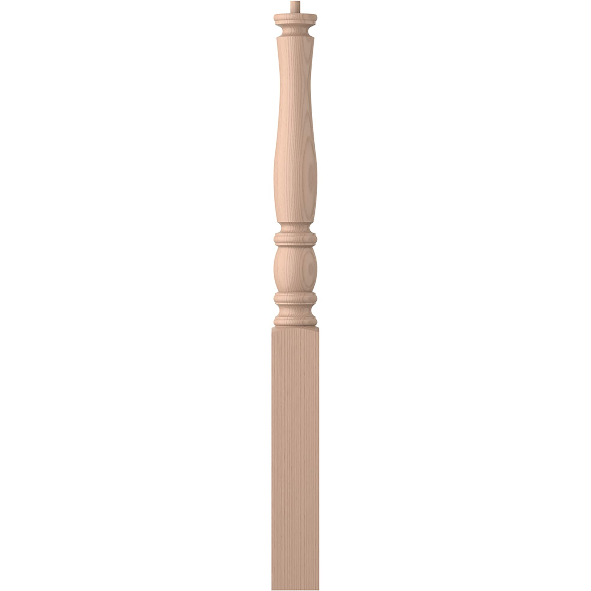 L.J. Smith Stair Systems LJP-3310-M Briarcliffe 3.5-in x 43-in Unfinished Maple Starting Stair Newel Post