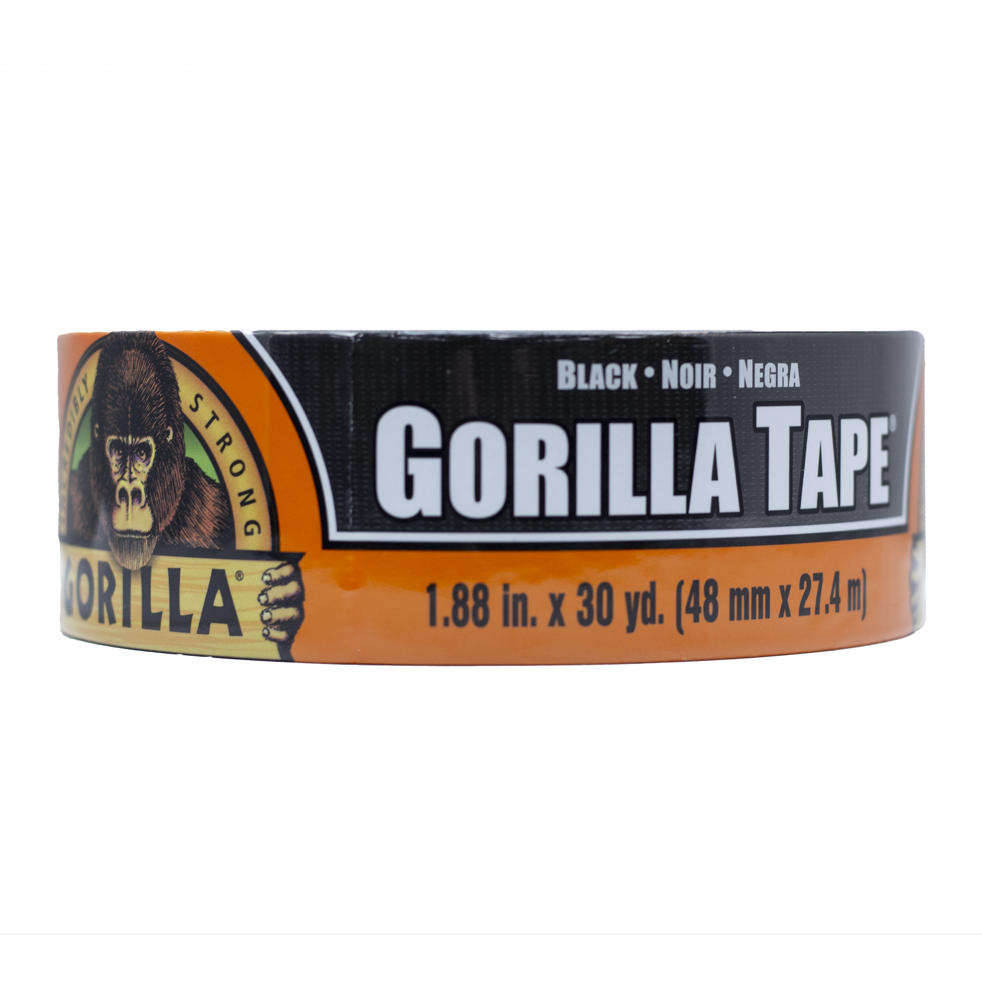 2 pack Gorilla Tape 1.88" x 35 yd Black Heavy Duty Double Thick Duct Tape 