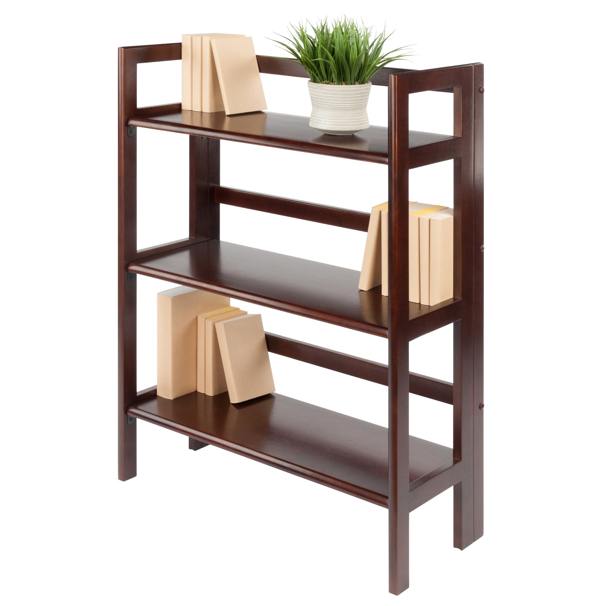 32.5 3 Tier Folding Metal Shelf White - Breighton Home