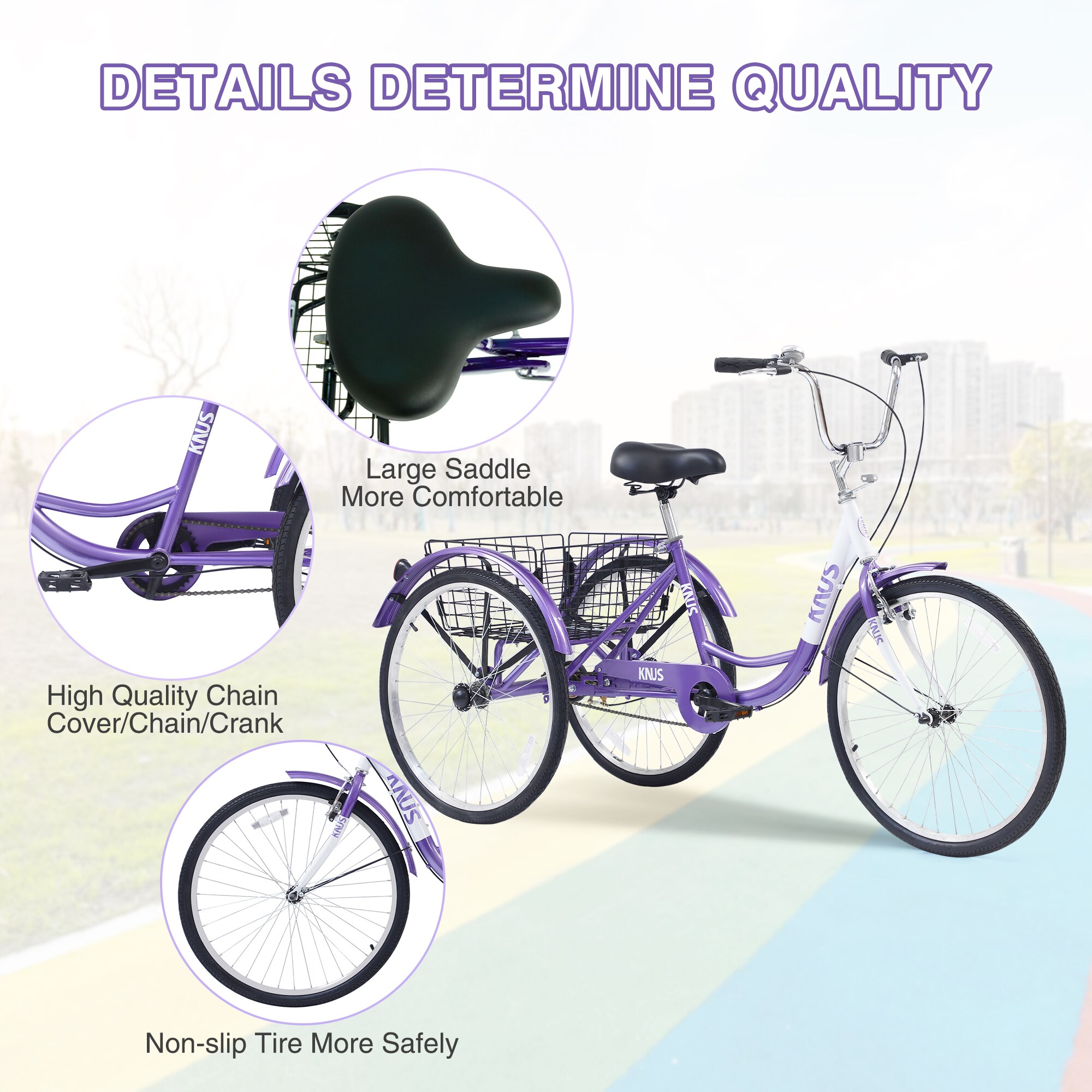 Flynama 24-in Adult unisex Tricycle in the Bikes department at