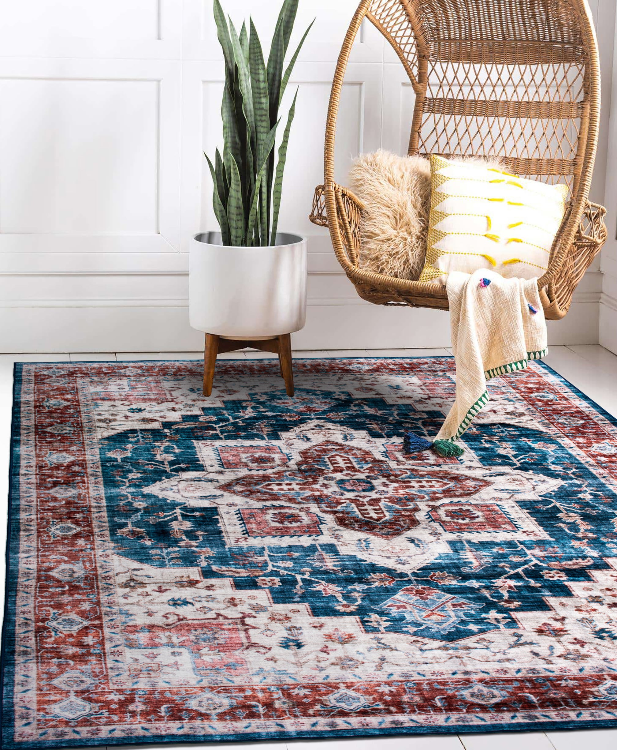 World Rug Gallery 7015BLUE8X10 rugs - View #10