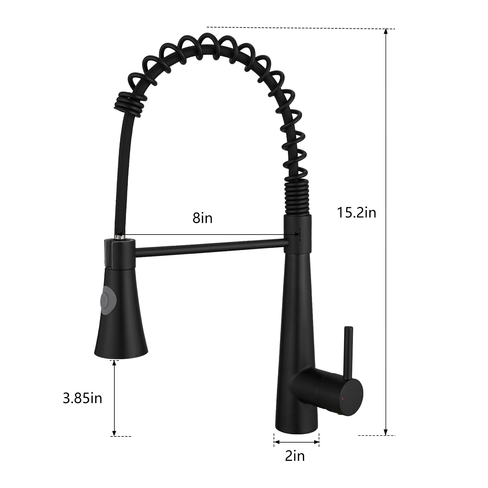 CASAINC CA-D0675-MB Kitchen-Faucets - View #3