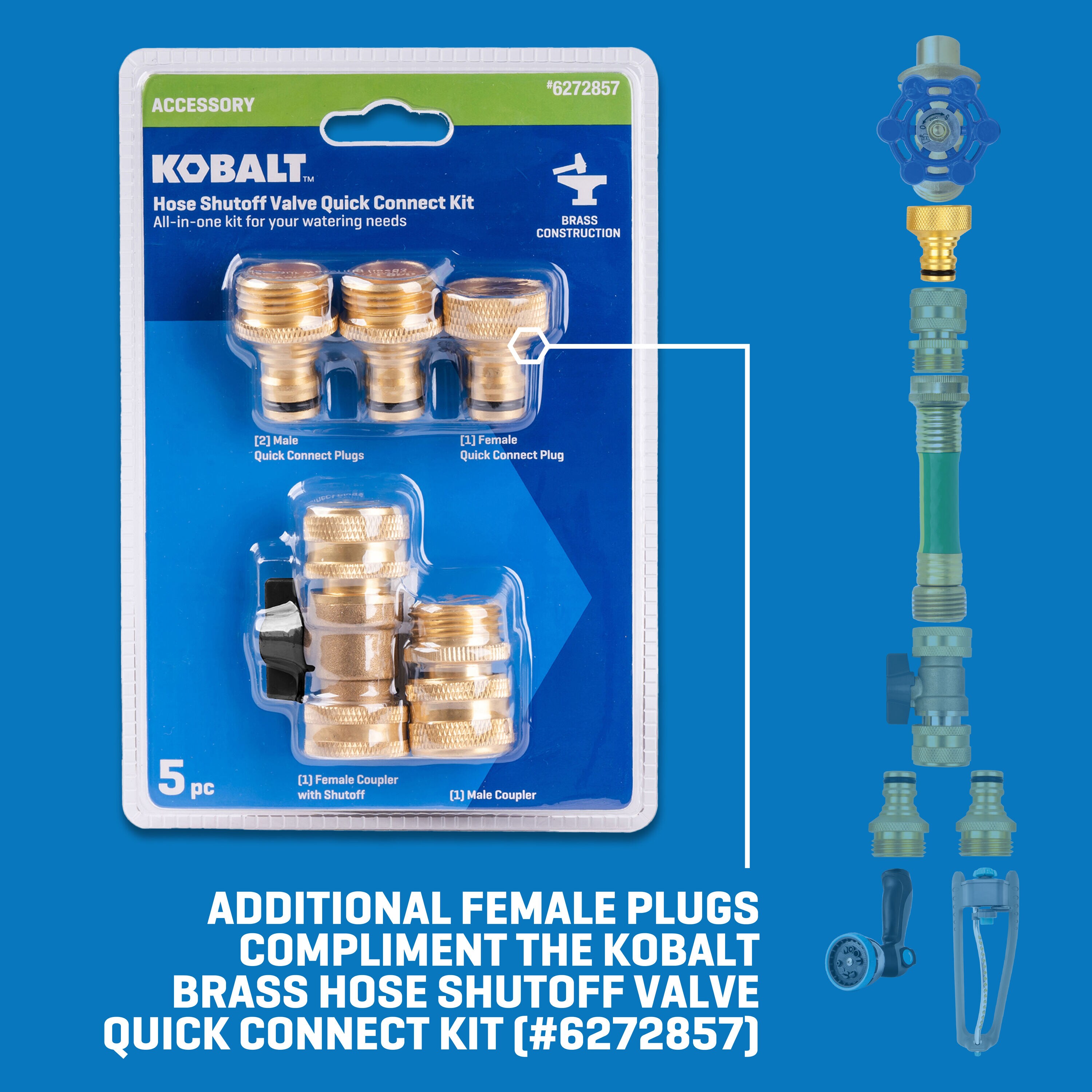 Project Source Brass Quick Connector Set SGY-GAR103 at Lowes.com