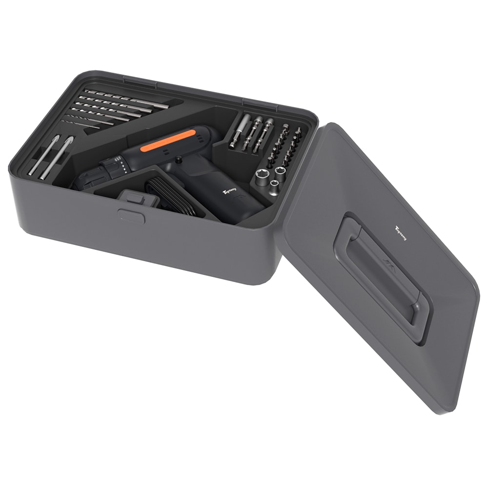 Topteng H029-A006-C 32 -Piece Household Tool Set with Hard Case