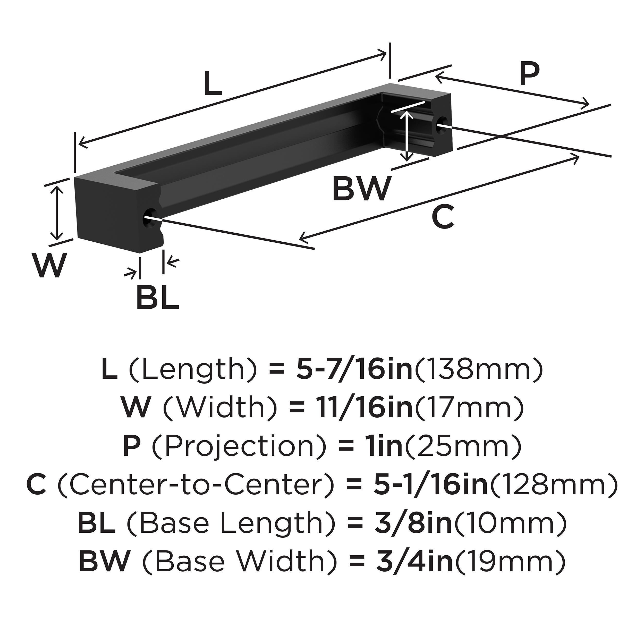 Amerock 10VMP37152MB Cabinet-Pulls - View #4