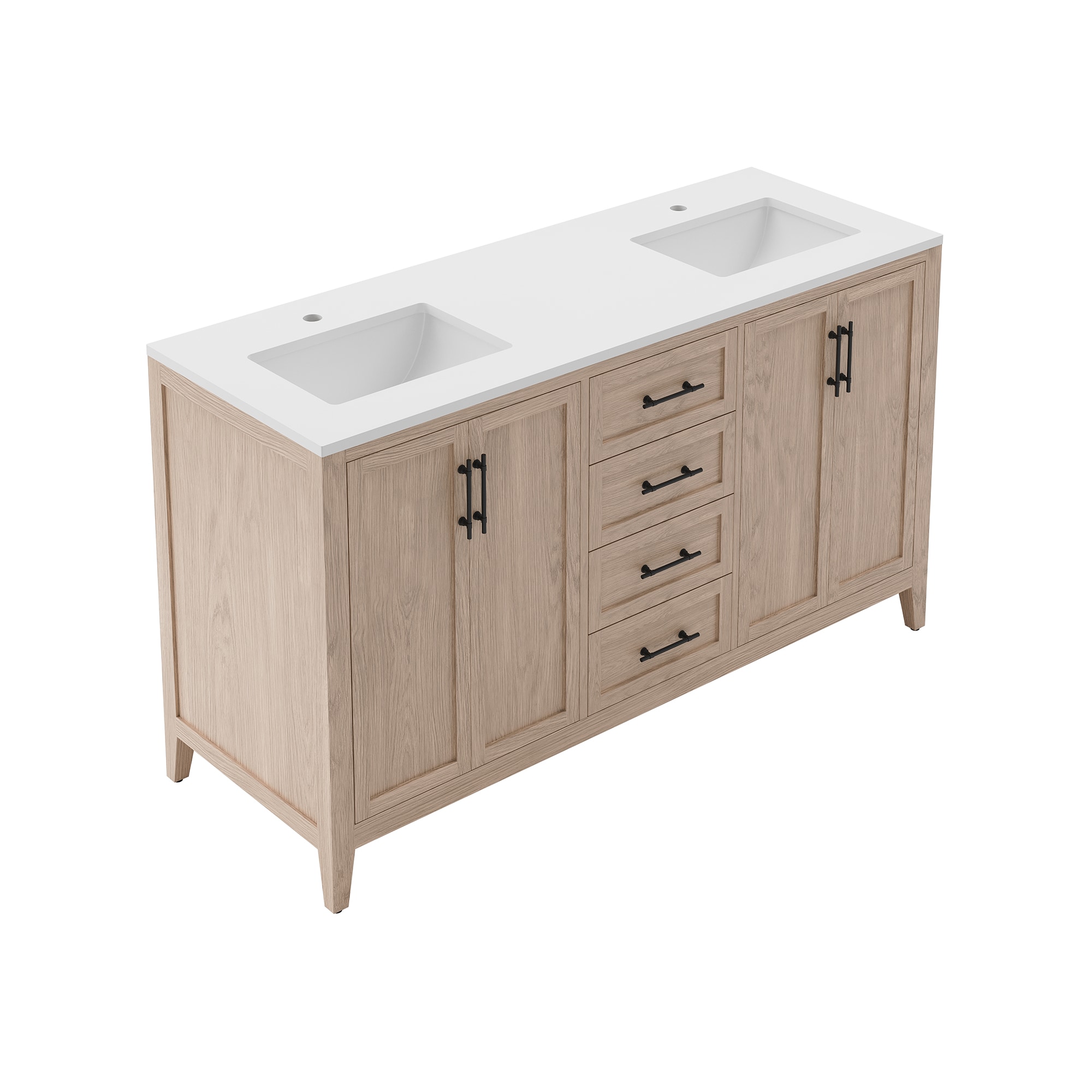 Fresca FCB4260OAK-CWH-U Bath-Vanity-Combo - View #4