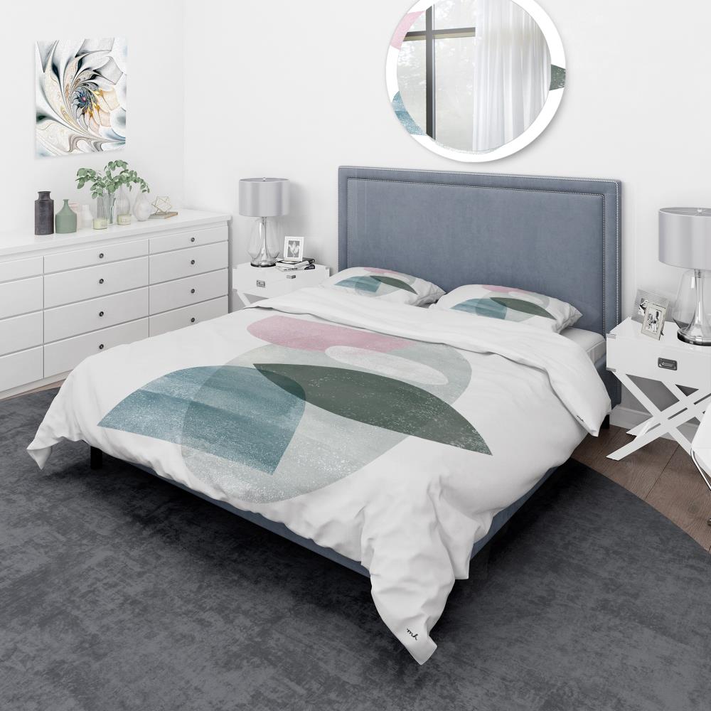 Designart BED30469-T 3 -Piece Black Twin Duvet cover Set