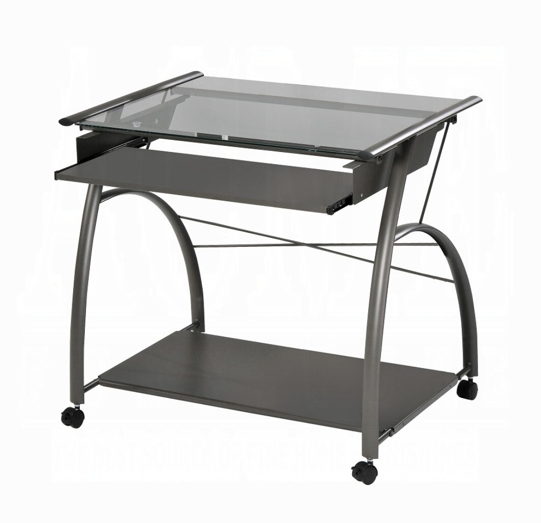 Maocao Hoom Silver Contemporary/Modern Metal Media Cabinet