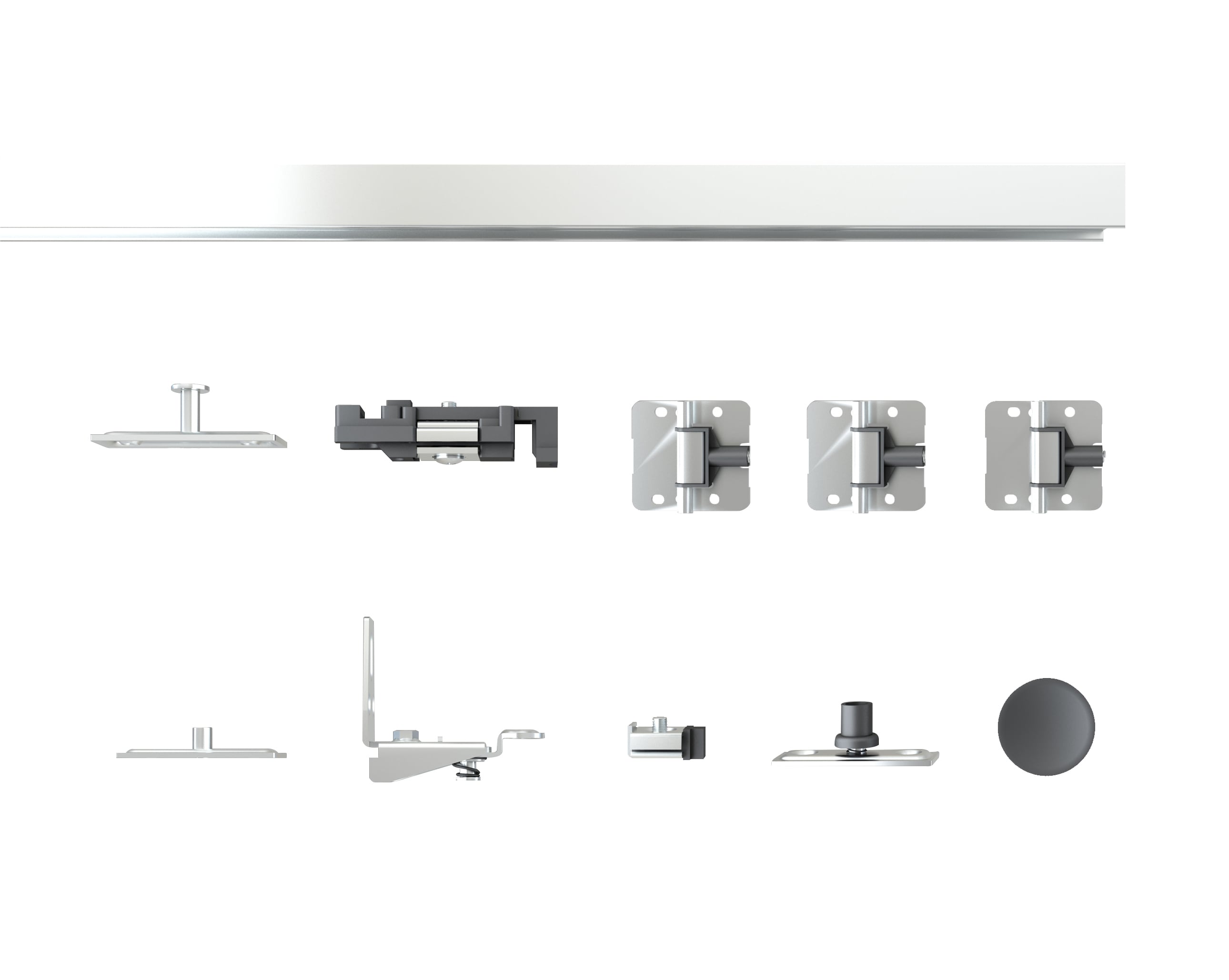 RITSU 36 in W x 80 in H 3 Lite Frosted Glass Solid Core White Composite ...